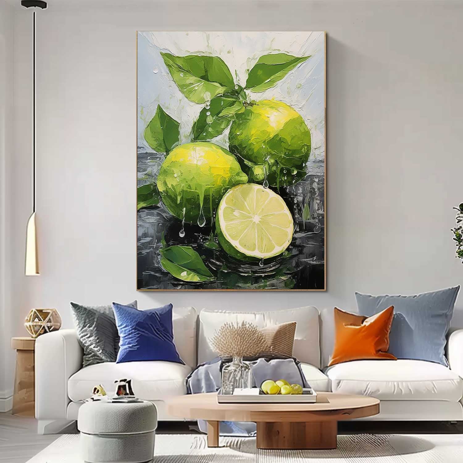 Textured Impressionist Citrus Canvas Art