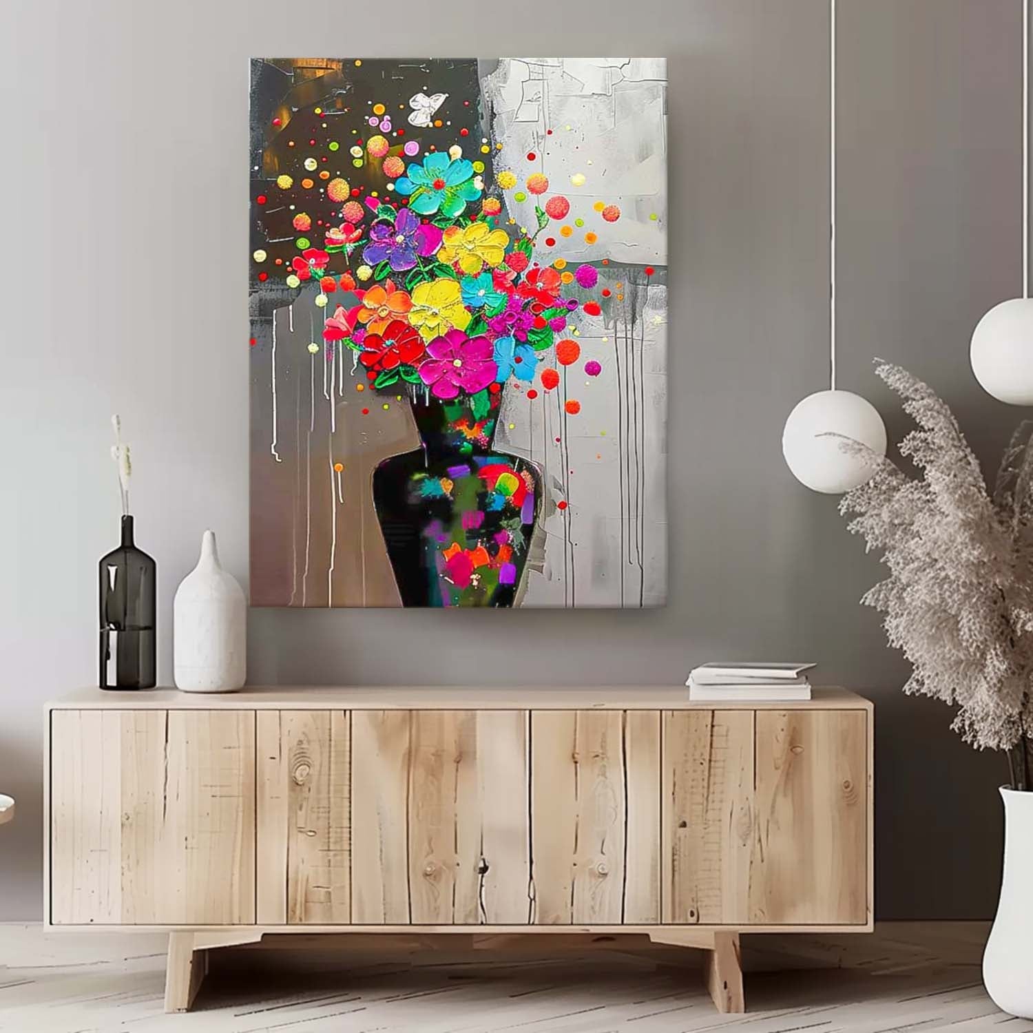 Wall Art Elegant Flower Artistic Abstract
