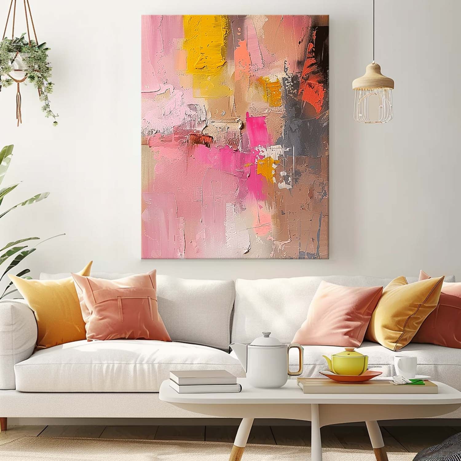 Wall Art Vibrant Abstract Contemporary Playful
