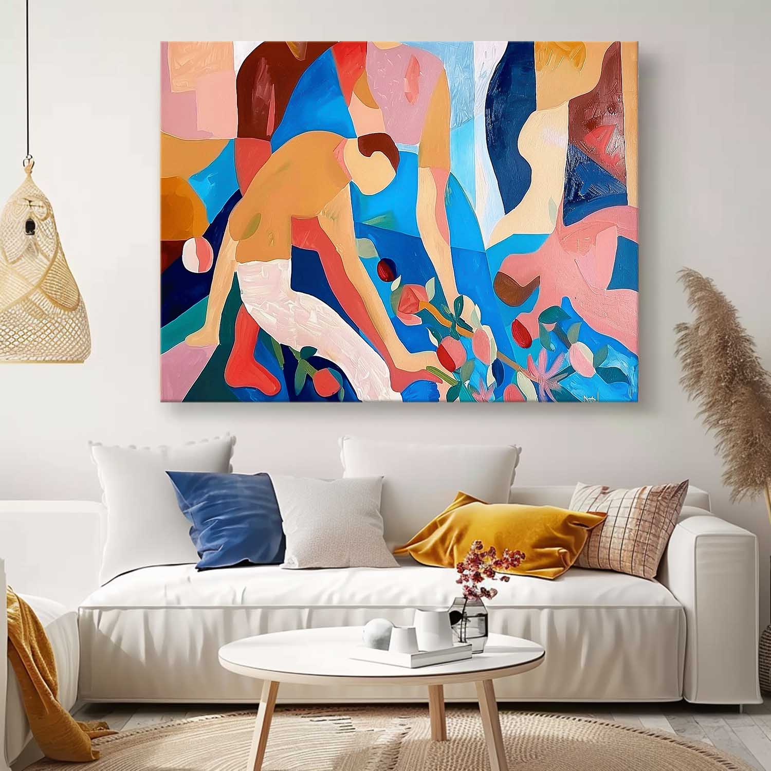 Wall Art Vibrant Abstract Geometric Atmosphere