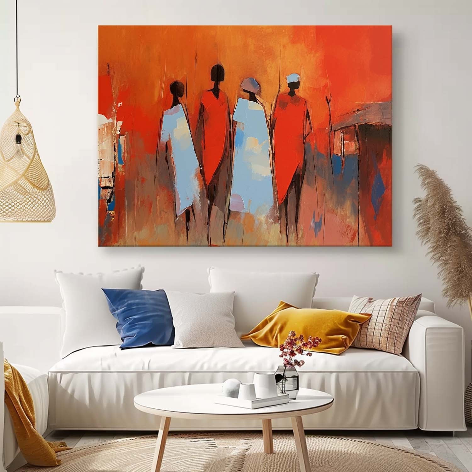 Wall Art Mixed People Serene Minimalist