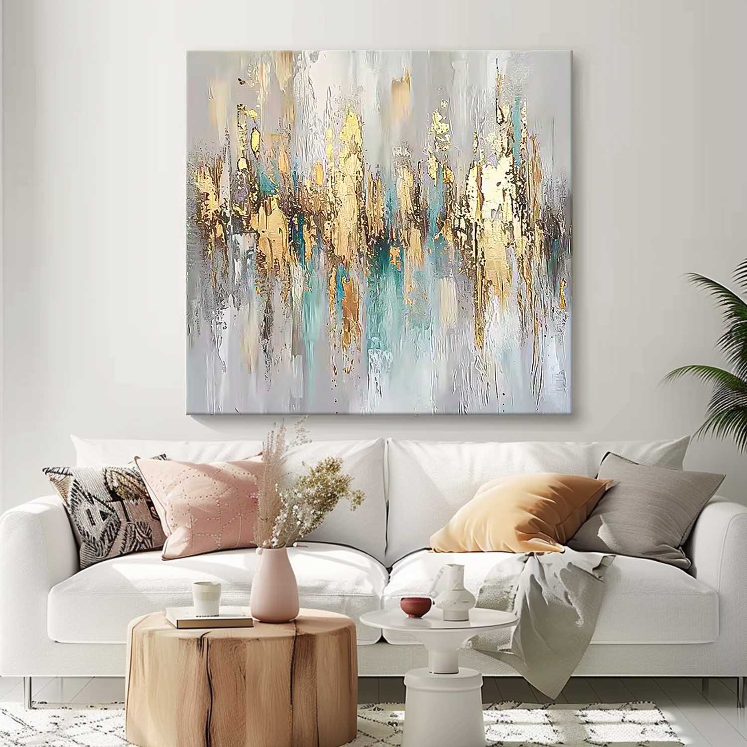 Wall Art Impasto Abstract Modern Painterly Scene