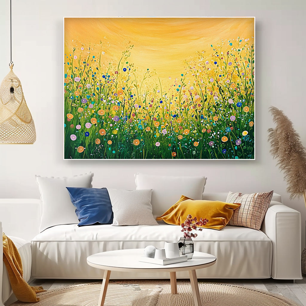 Wall Art Flower Cheerful Sunny Pastoral