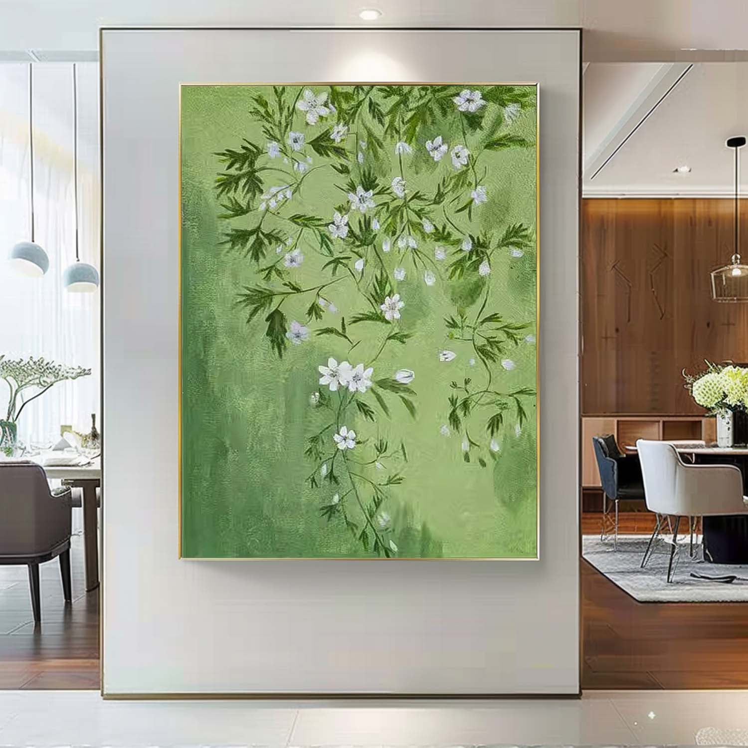Wall Art Botanical Flower Contemporary Calm