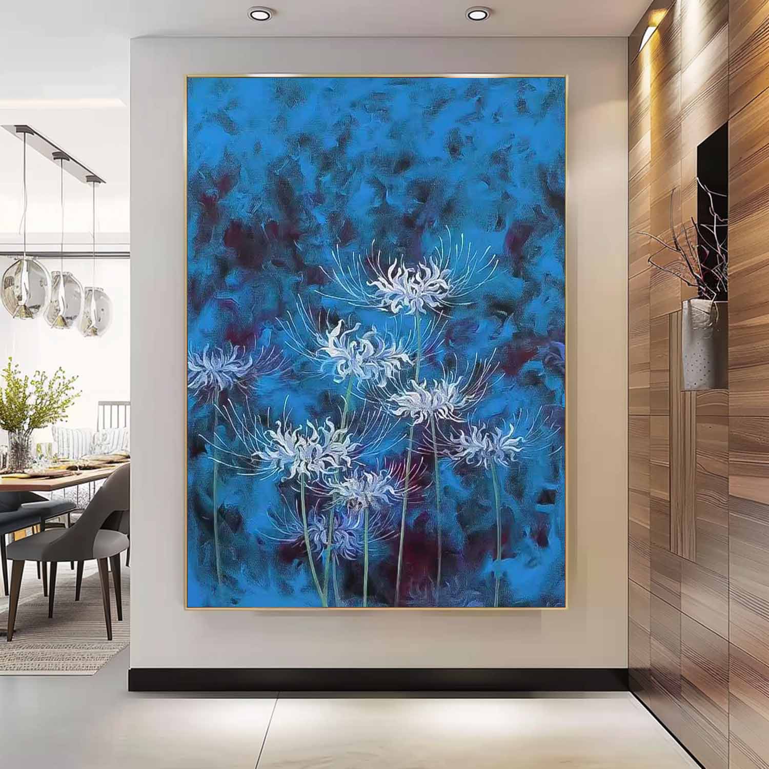 Wall Art Impasto Flower Impressionist Serene