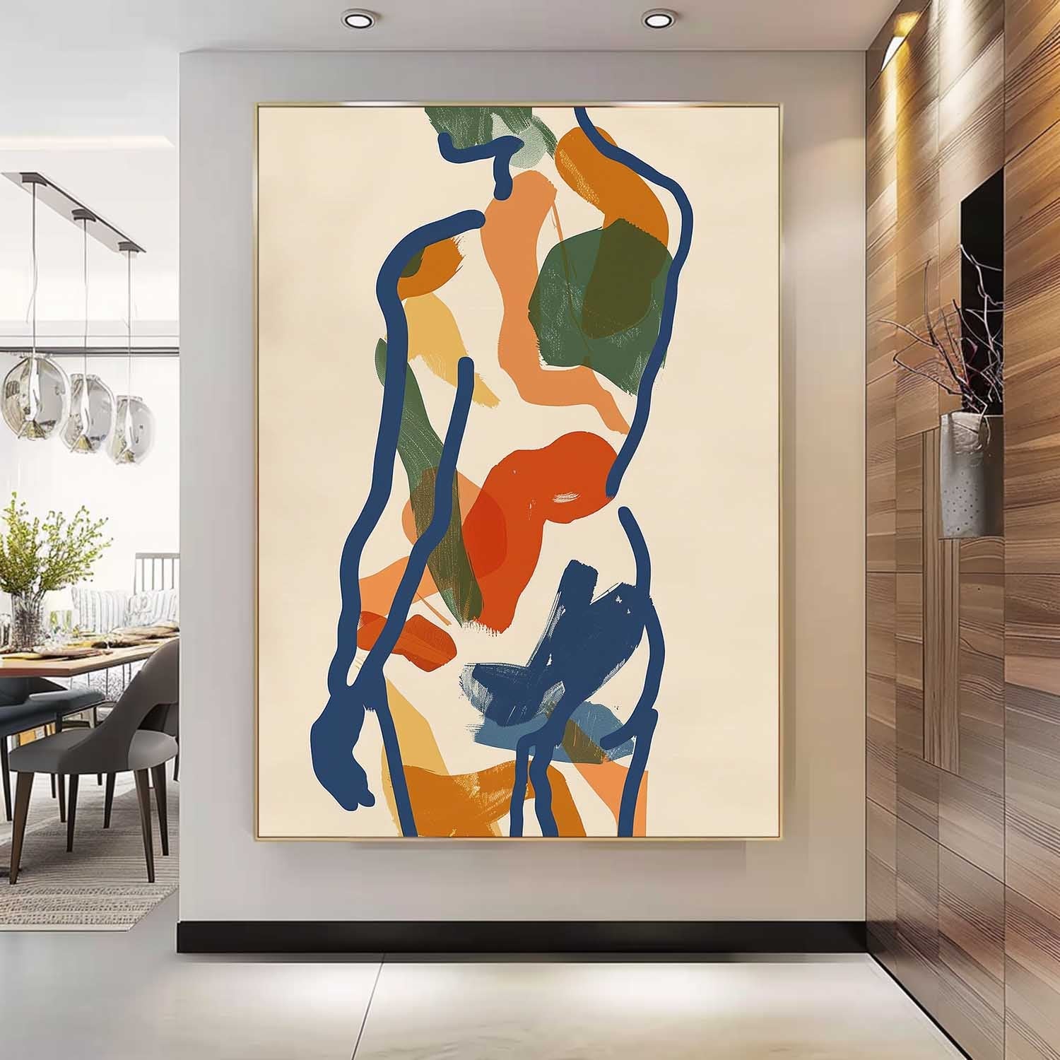 Wall Art People Abstract Line Minimalist