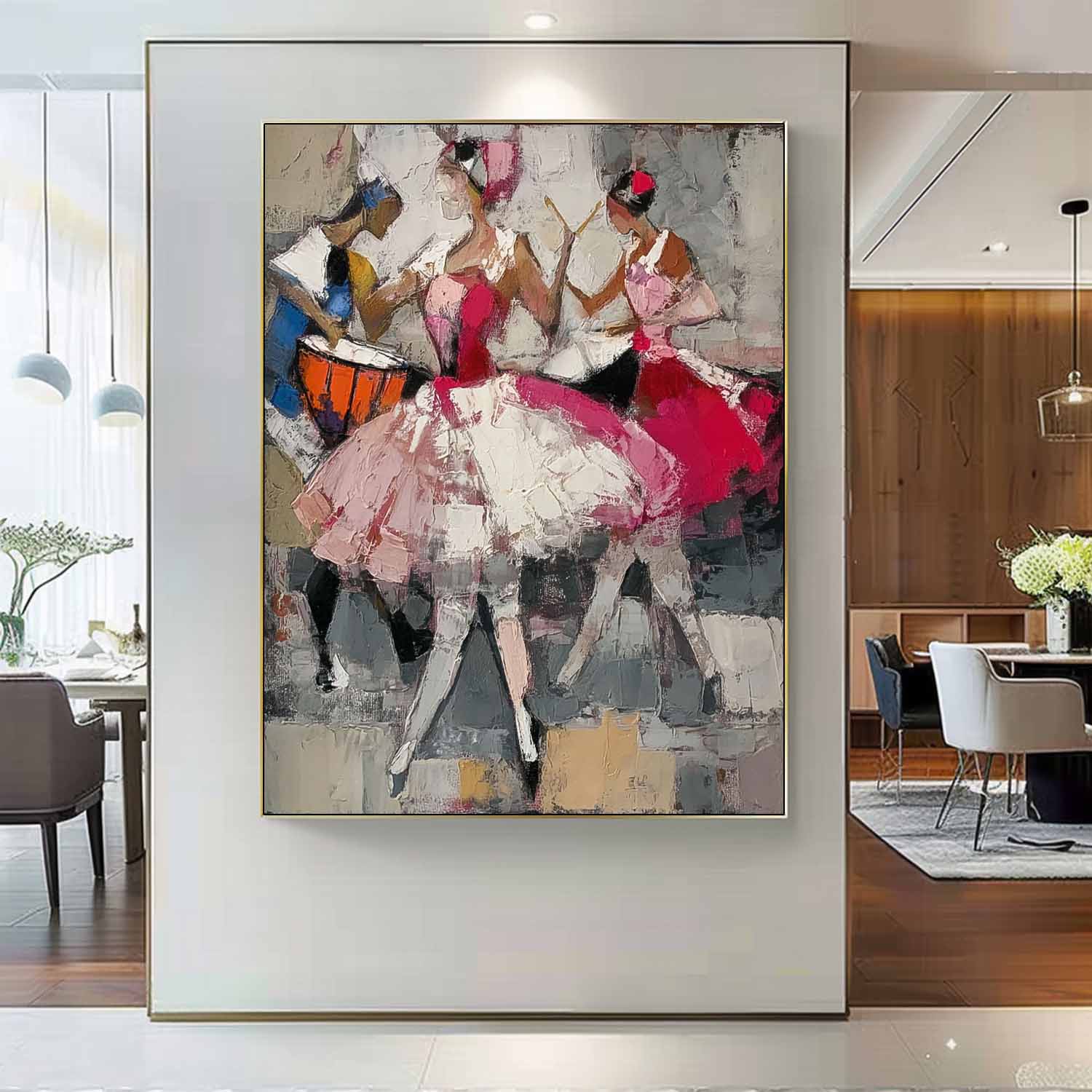 Wall Art People Retro Bohemian Artistic Performance