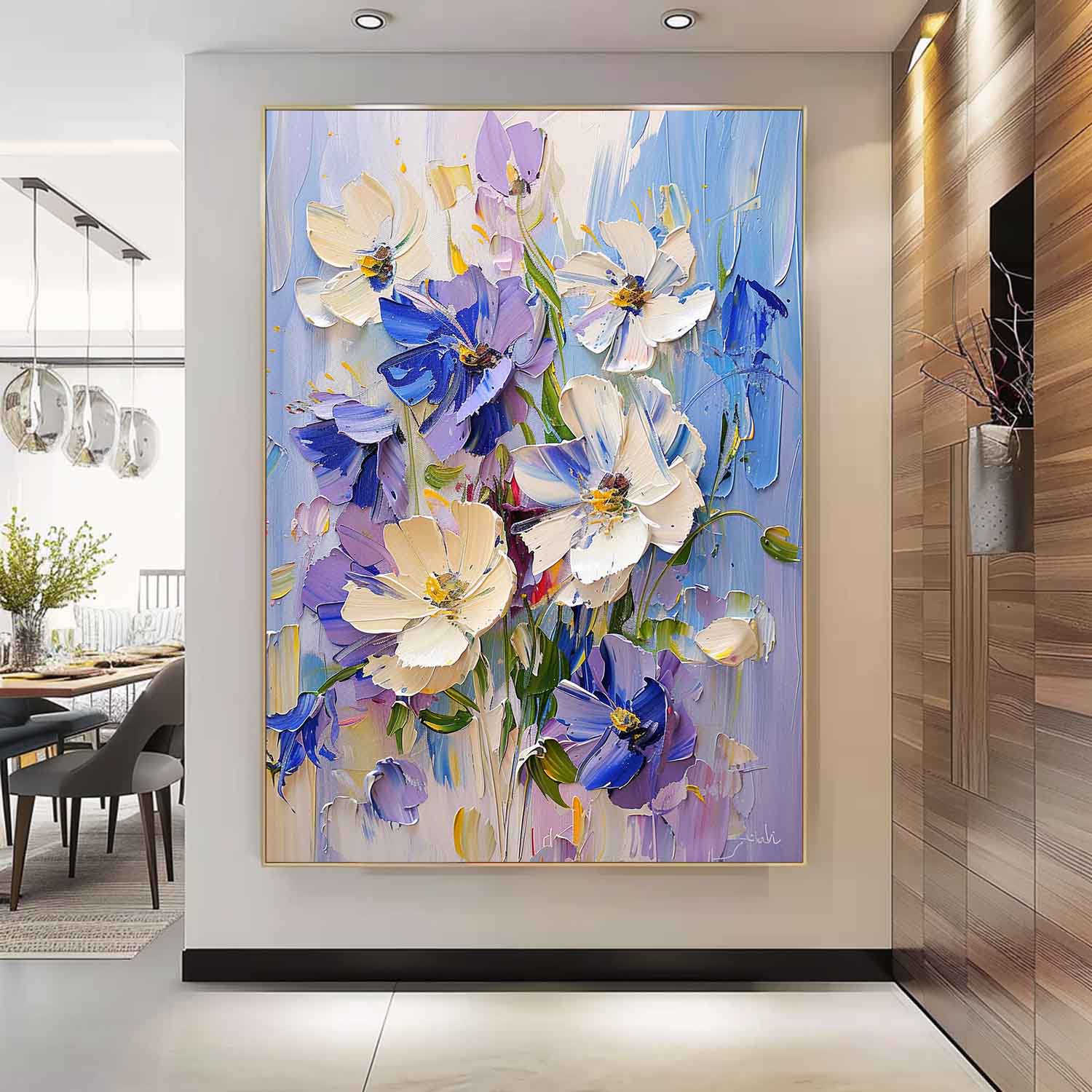 Wall Art Flower Painterly Modern Elegant