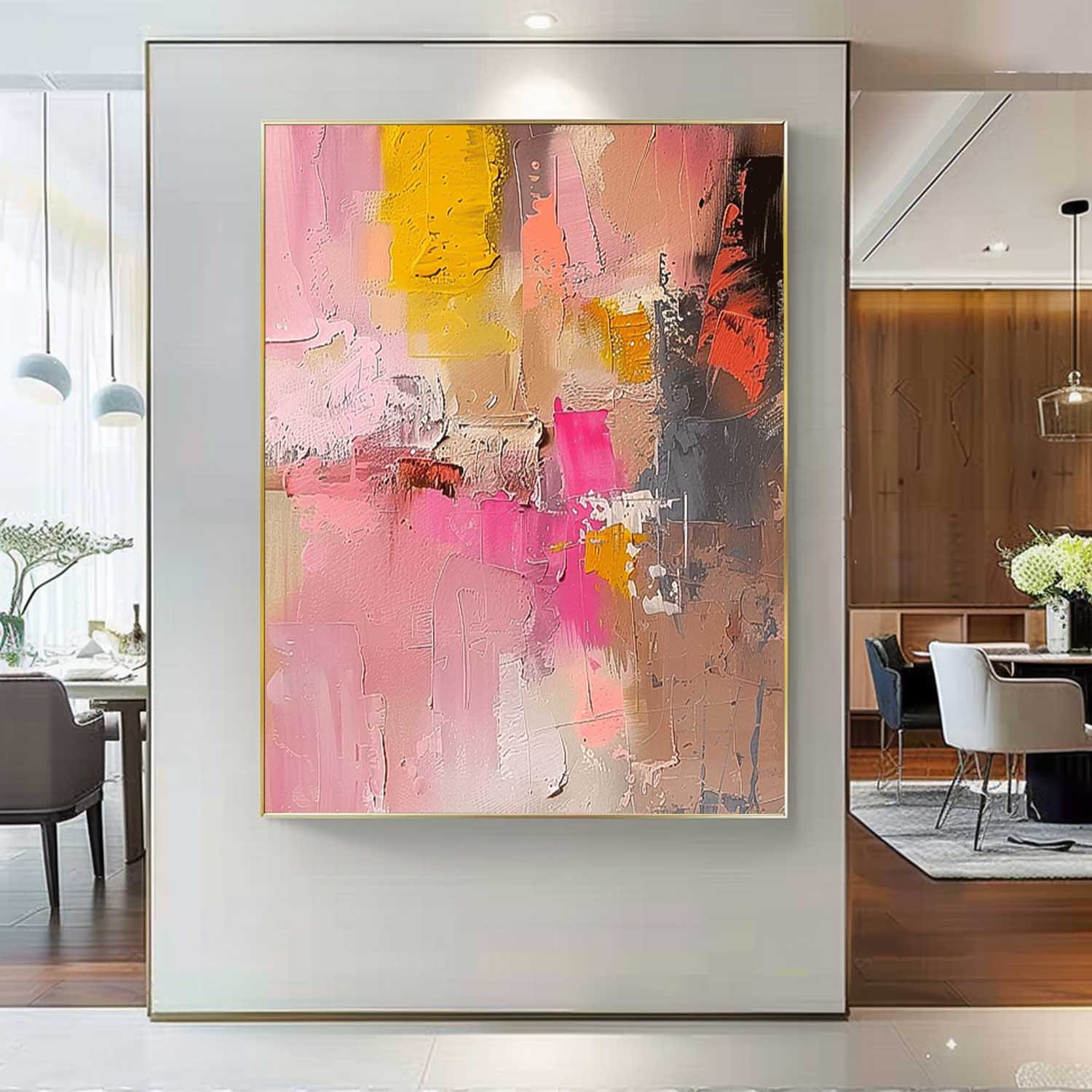 Wall Art Vibrant Abstract Contemporary Playful