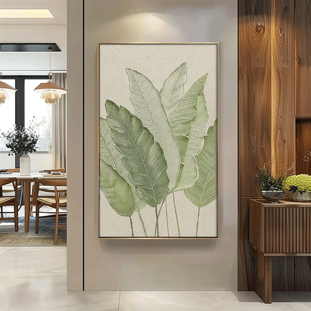 Wall Art Flower Abstract Impasto Modern
