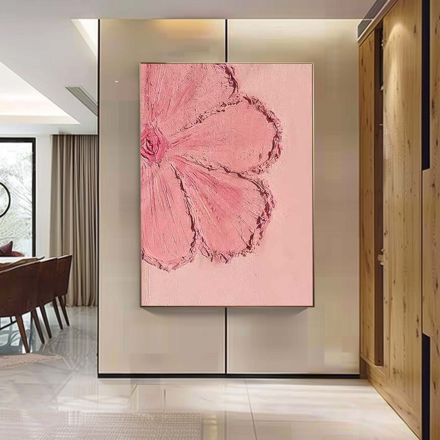 Wall Art Flower Minimalist Painterly Serene