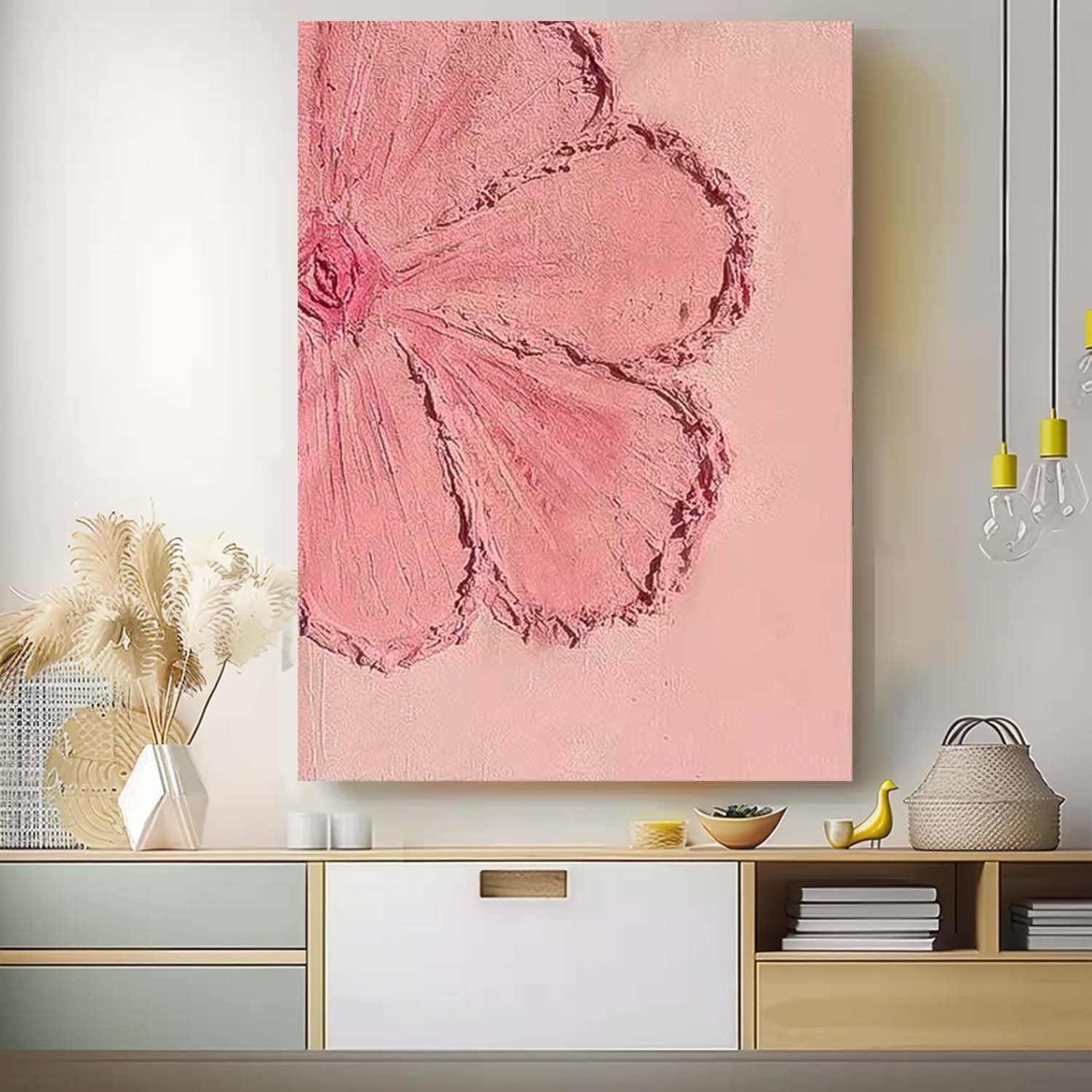 Wall Art Flower Minimalist Painterly Serene