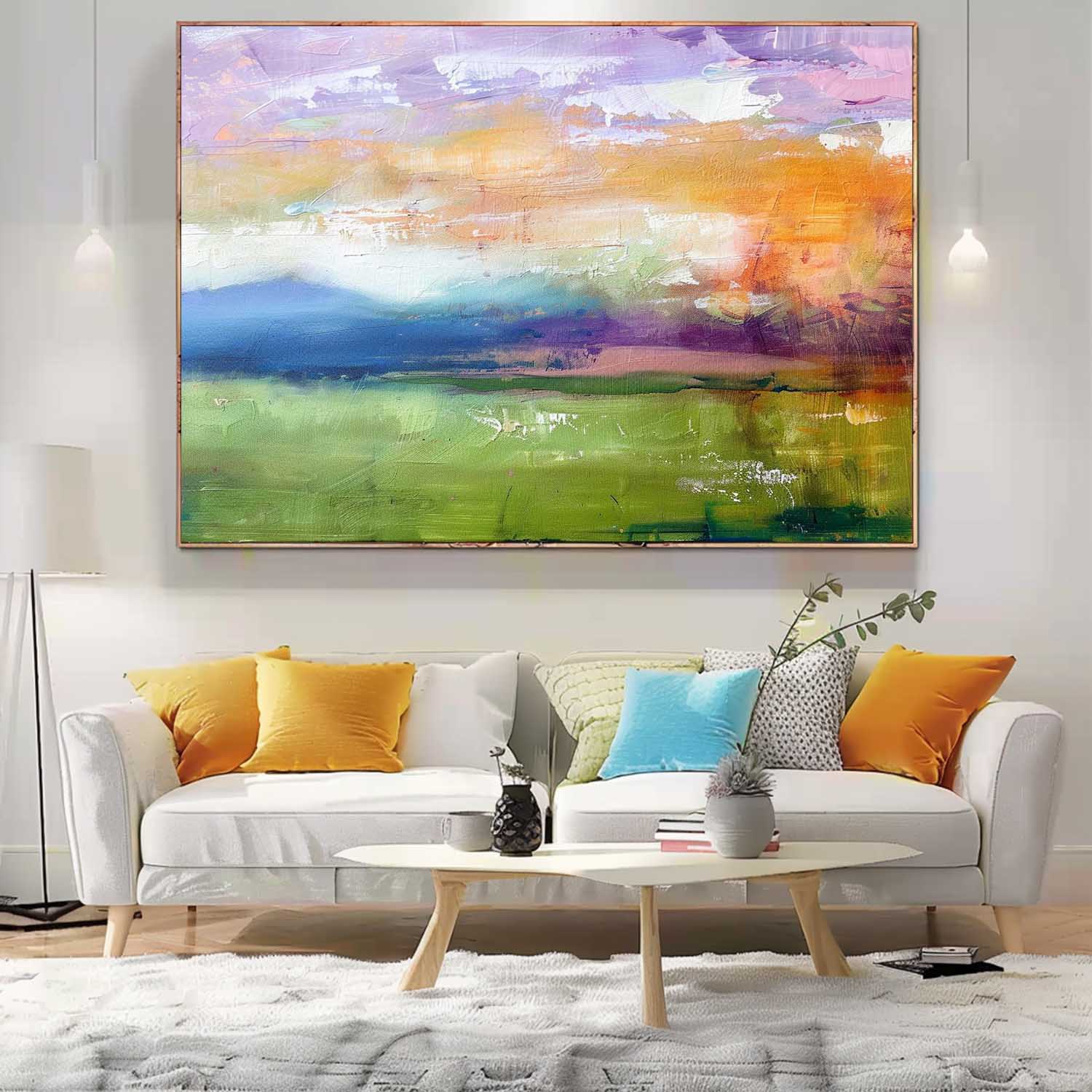 Wall Art Abstract Scandinavian Healing Natural Landscape