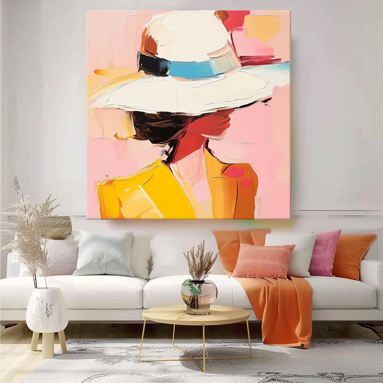 Wall Art People Ethereal Serene Floral