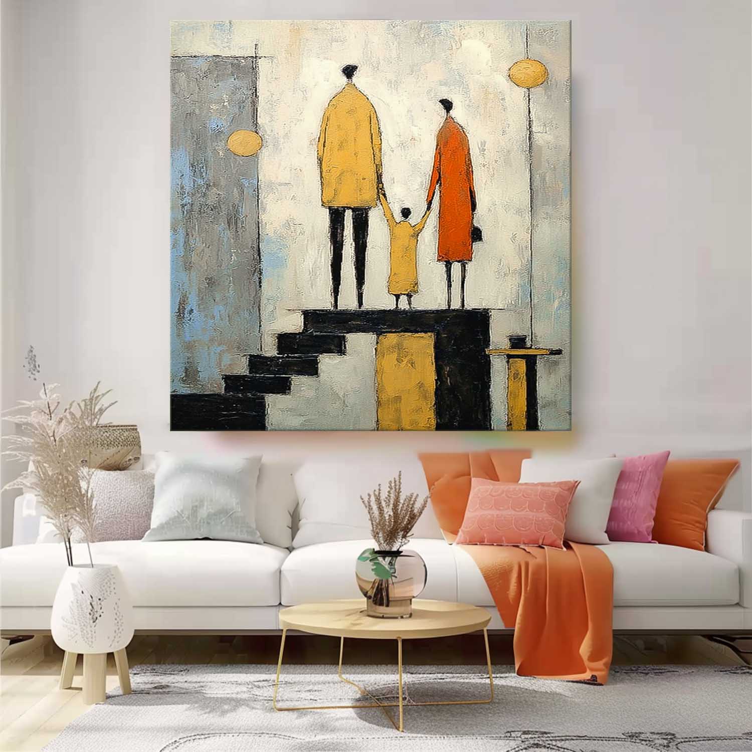 Wall Art People Warm Nostalgic Family