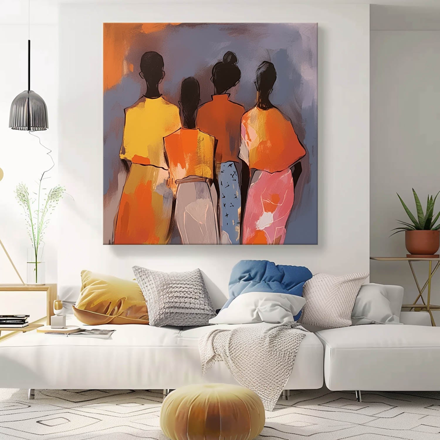Wall Art People Modern Abstract Understated
