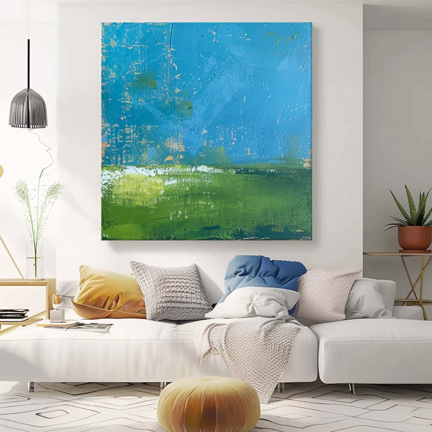 Wall Art Abstract Fresh Healing Nature Vibrant Modern