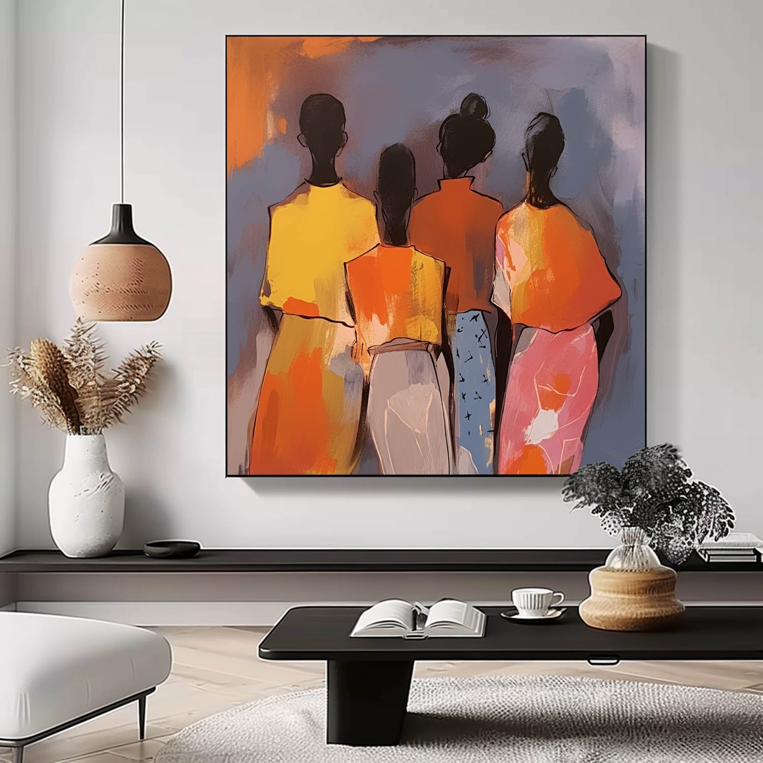 Wall Art People Modern Abstract Understated