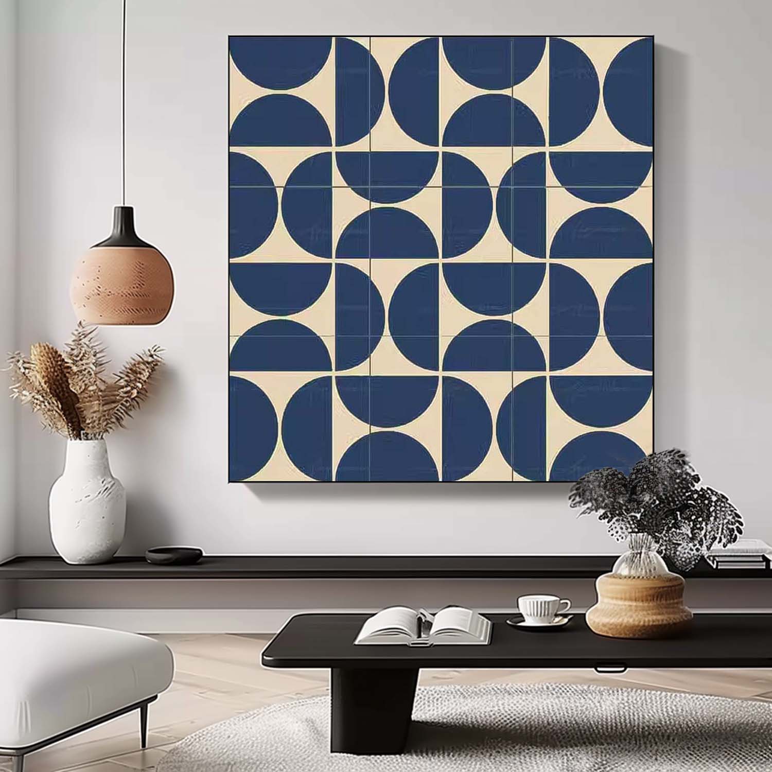 Wall Art Geometric Minimalist Square Modernist