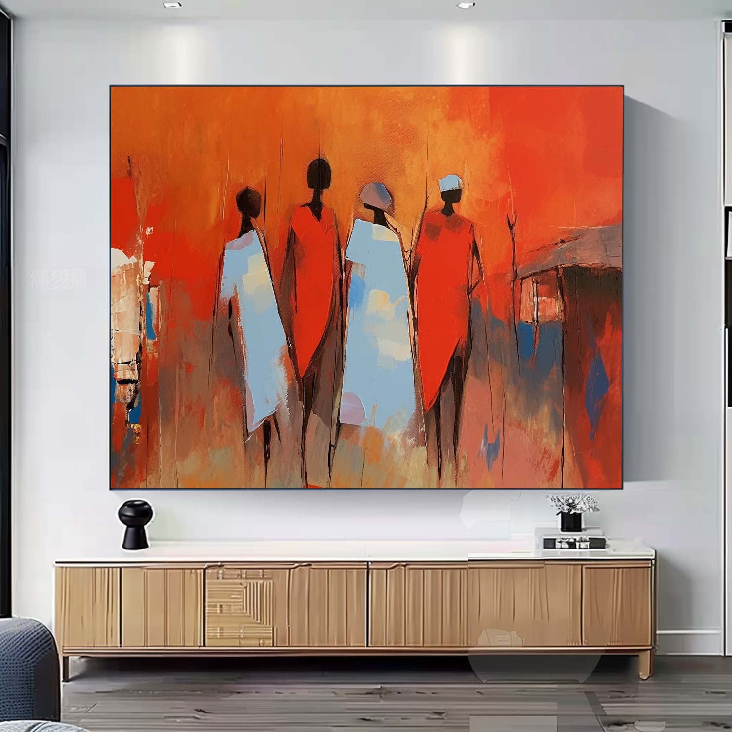 Wall Art Mixed People Serene Minimalist