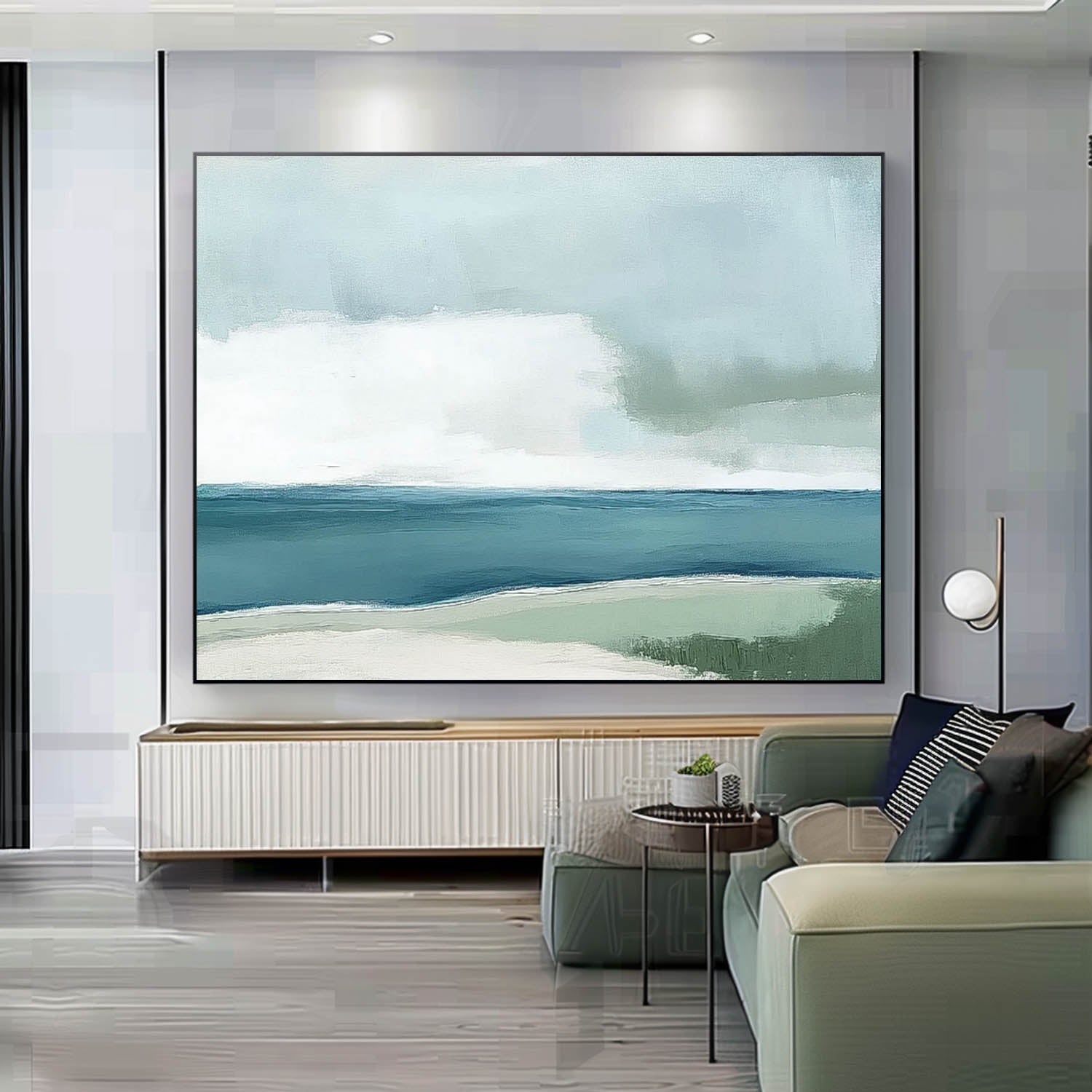 Wall Art Landscape Minimalist Solitary Boat