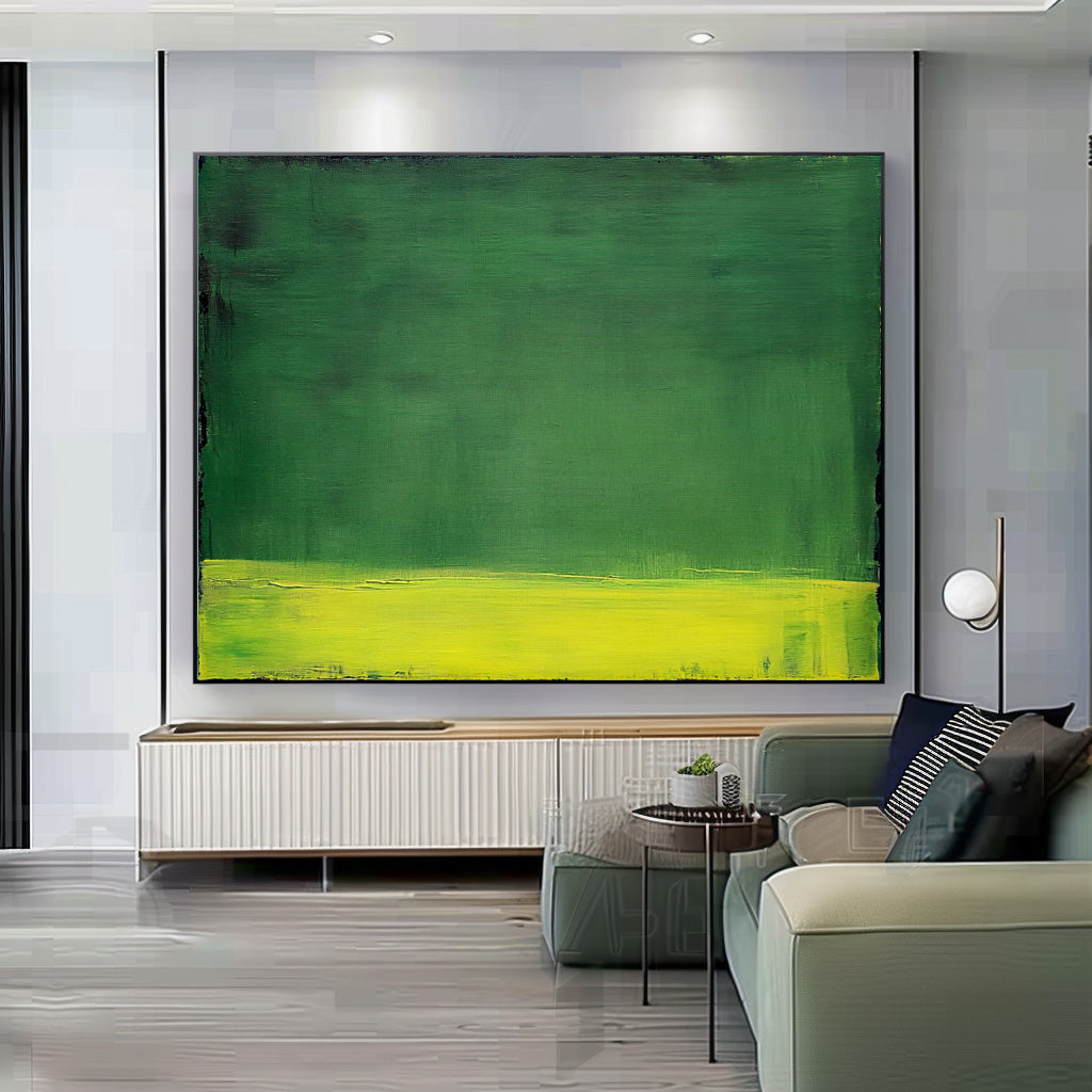 Wall Art Minimalist Color Field Green Nature