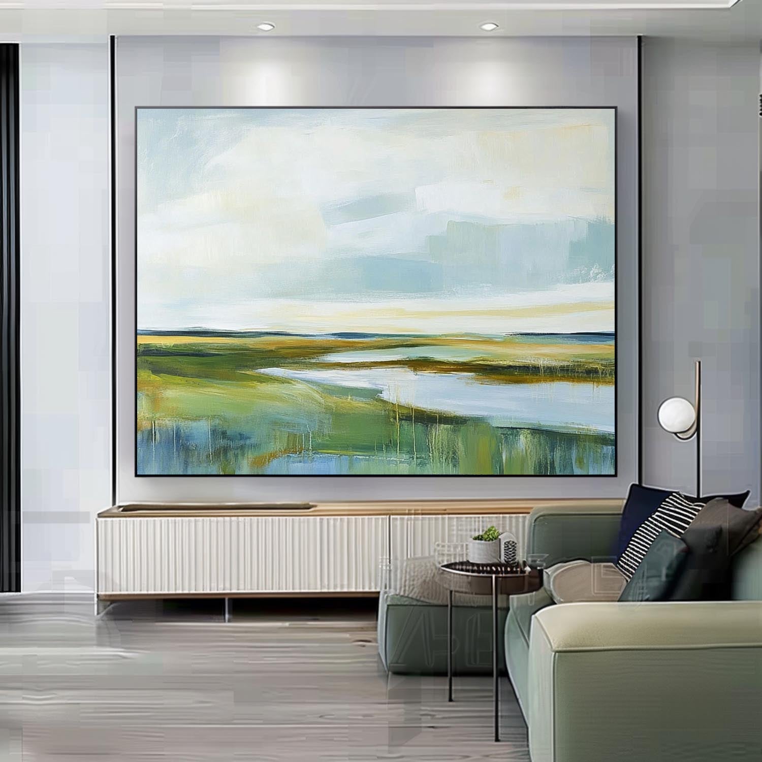 Wall Art Landscape Serene Wetland River