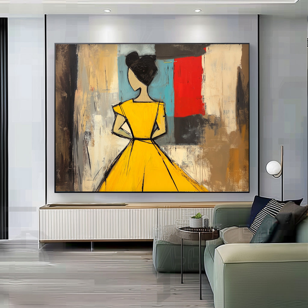 Wall Art People Modern Geometric Cubism Avant