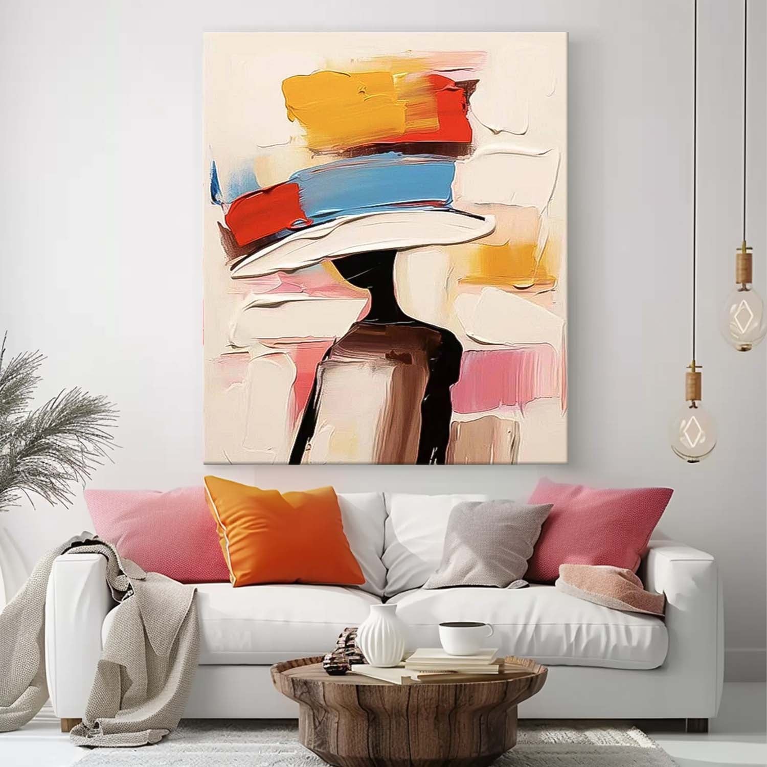Wall Art Abstract People Introspective Contemplative