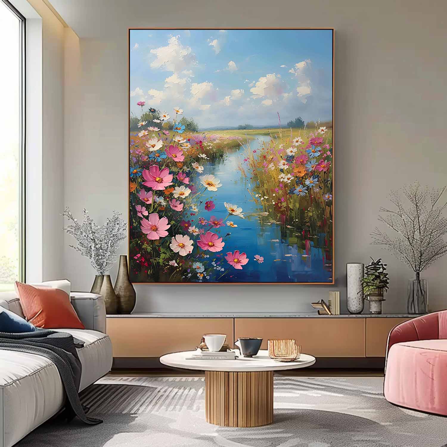 Wall Art Impasto Landscape Warm Rustic