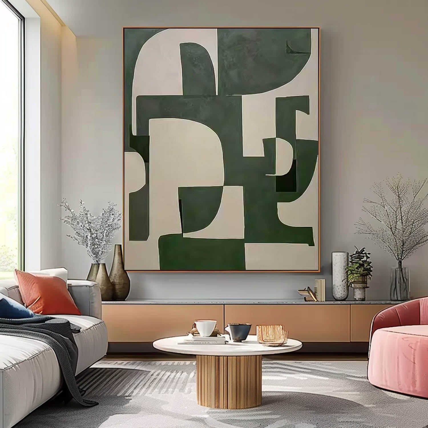 Wall Art Minimalist Modern Abstract Painterly