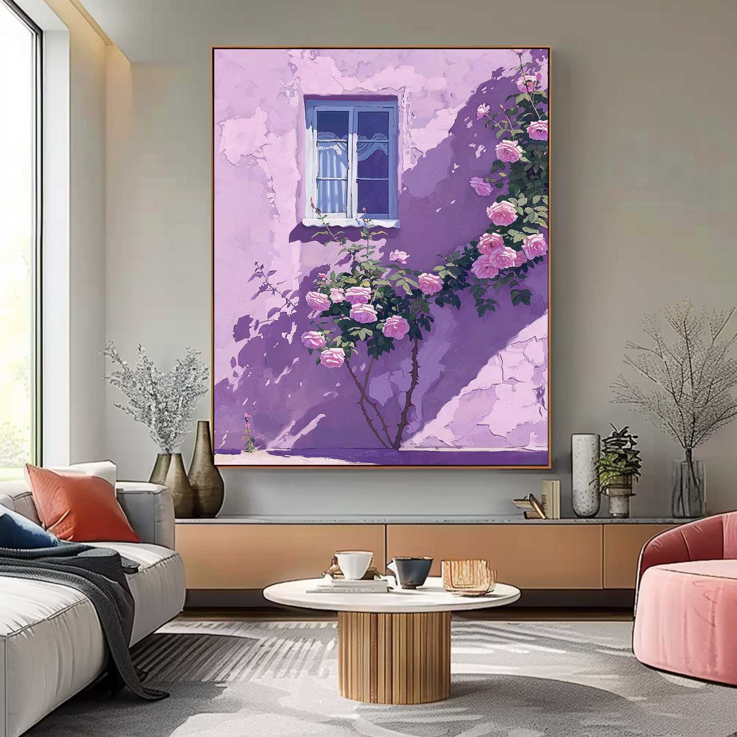 Wall Art Impasto Flower Bold Abstract Romantic