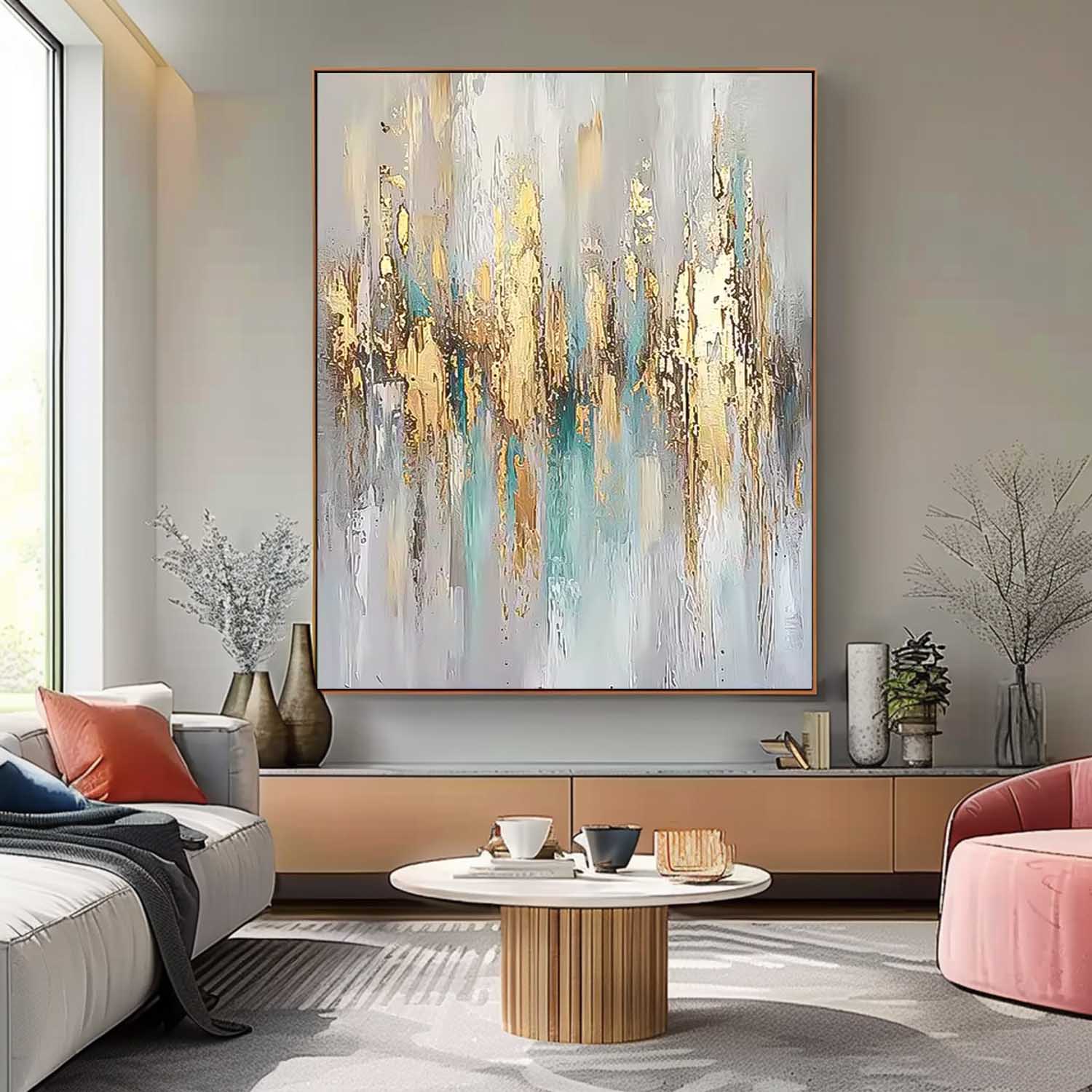Wall Art Impasto Abstract Modern Understated