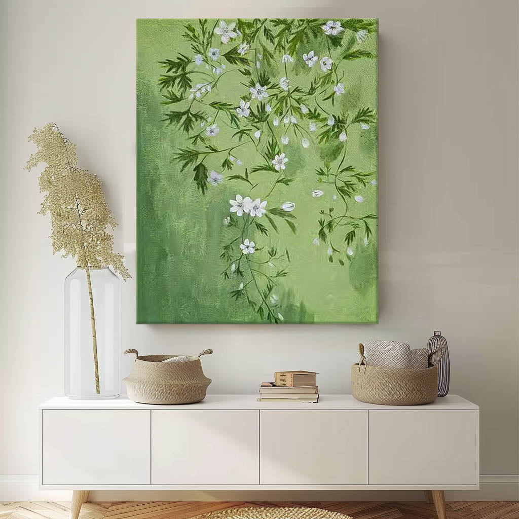 Wall Art Botanical Flower Contemporary Calm
