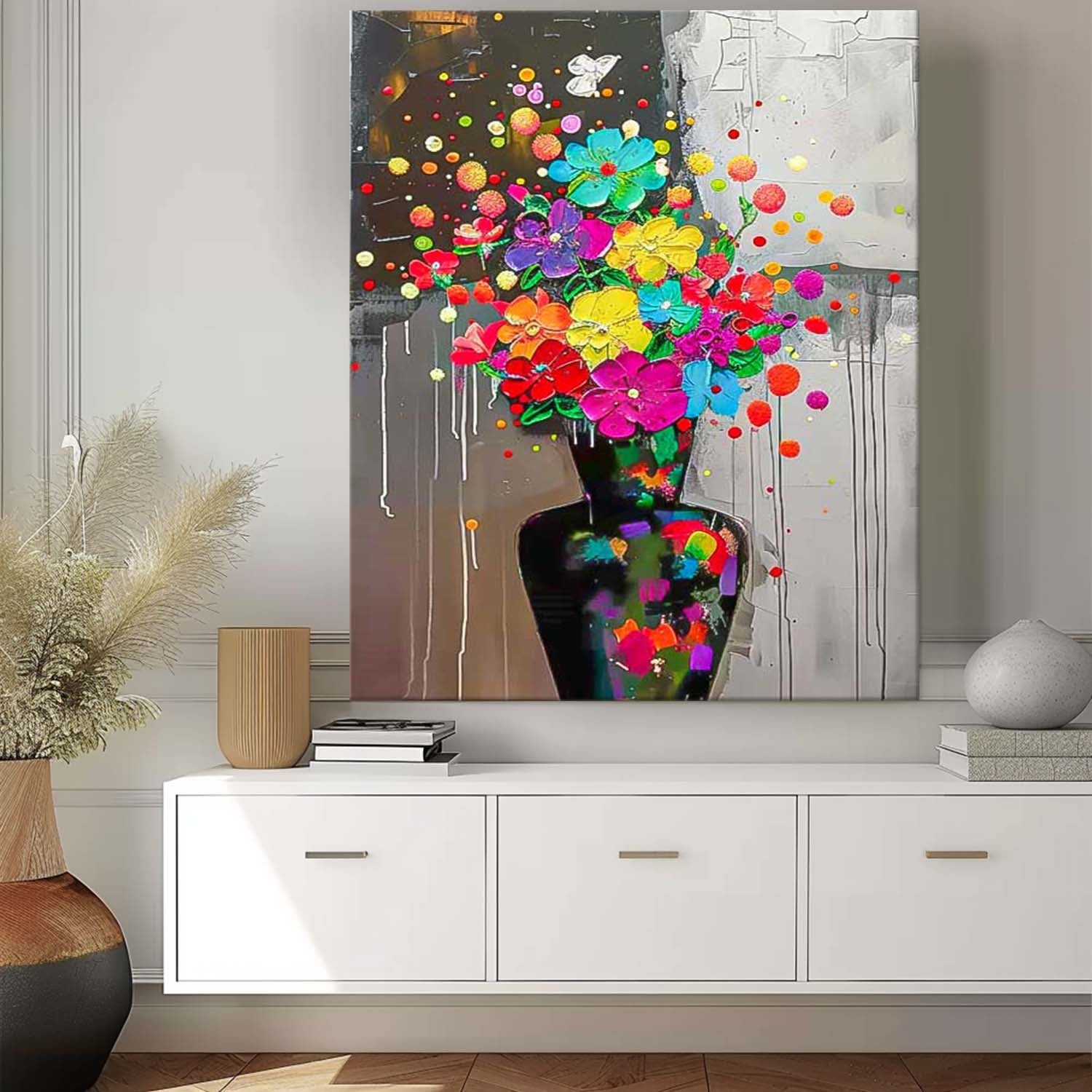 Wall Art Elegant Flower Artistic Abstract
