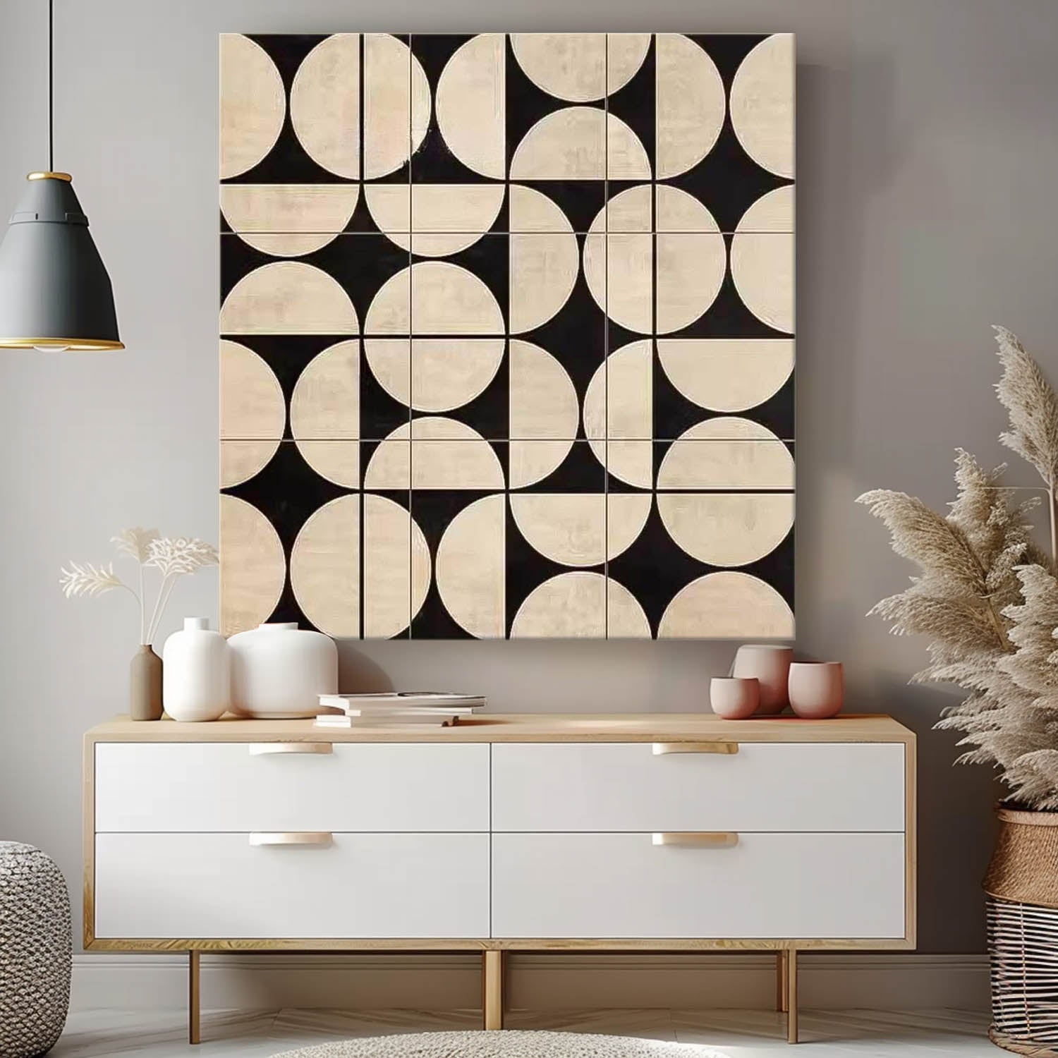 Wall Art Tile Pattern Minimalist Precise Elegant