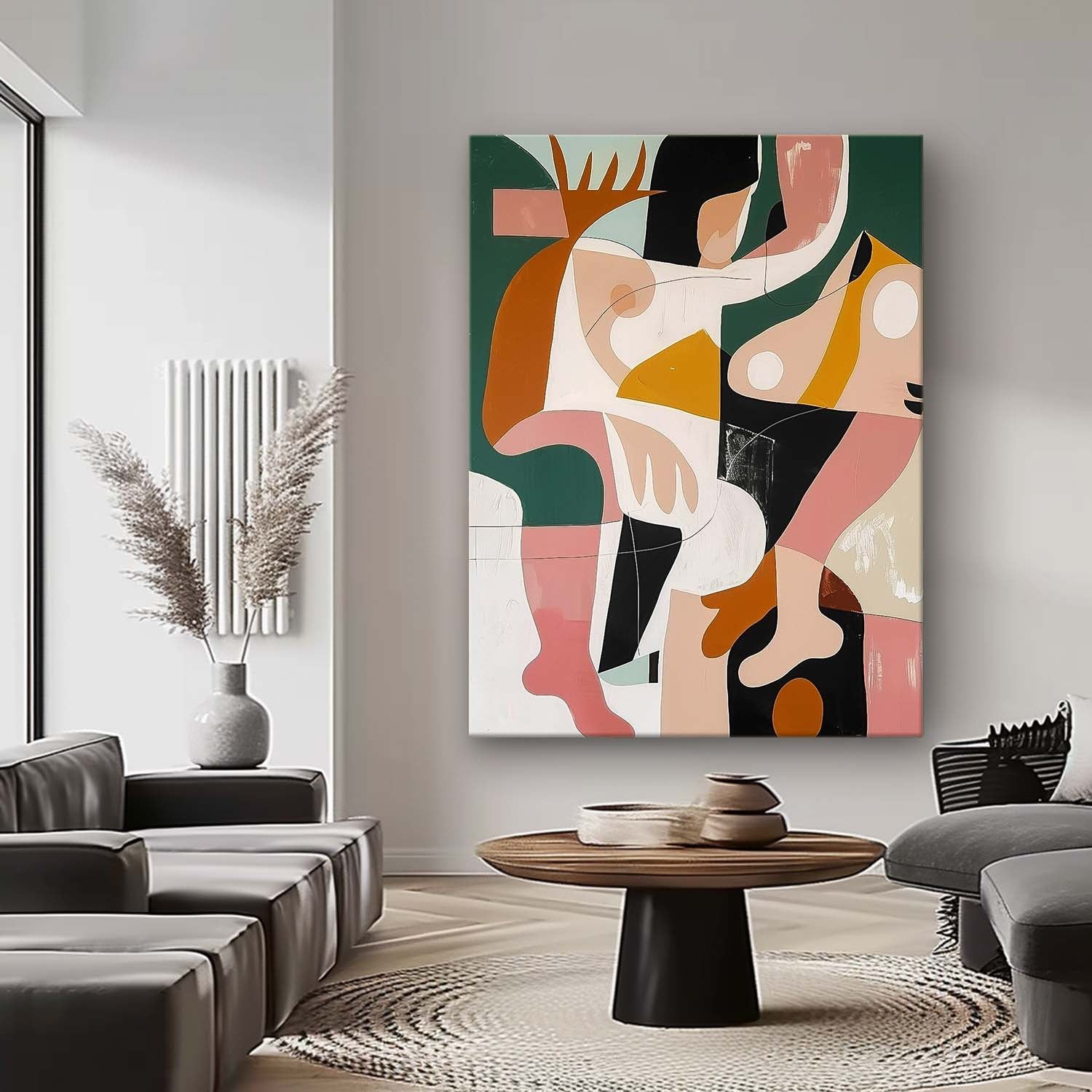 Wall Art Fragmented Abstract Painterly Elegant