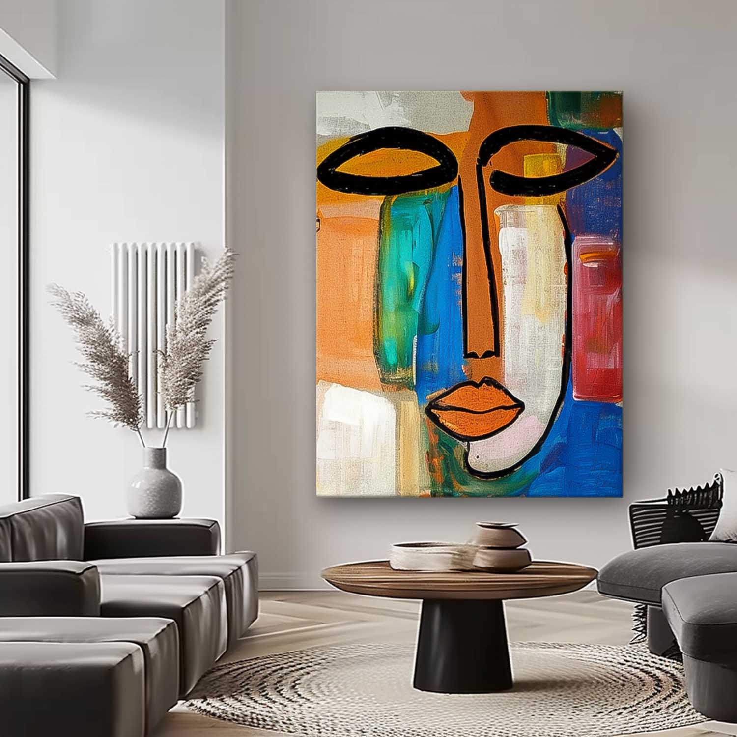 Wall Art Abstract People Vibrant Painterly