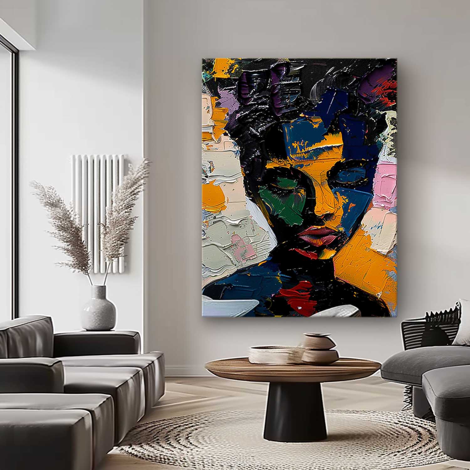 Wall Art Impasto People Painterly Scene