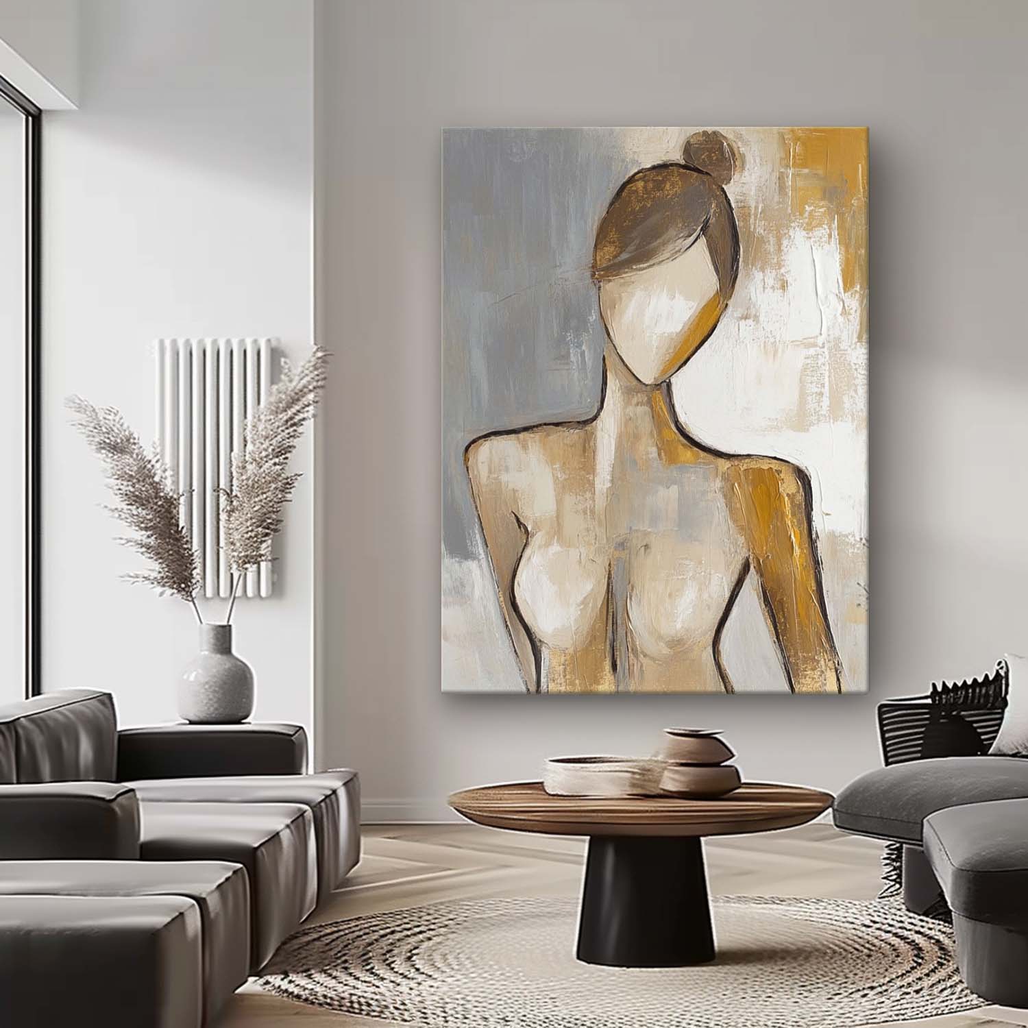 Wall Art People Minimalist Line Figure Artistic