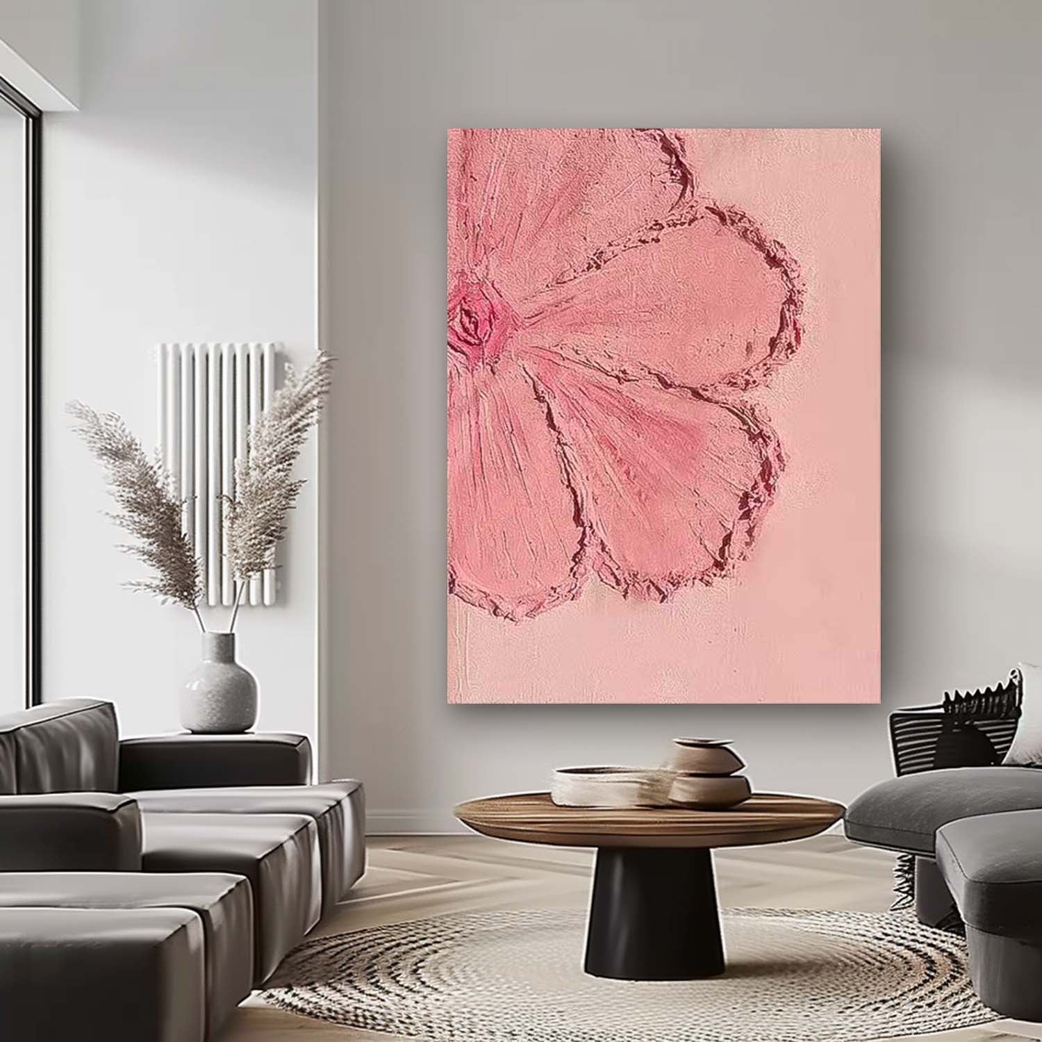 Wall Art Flower Minimalist Painterly Serene
