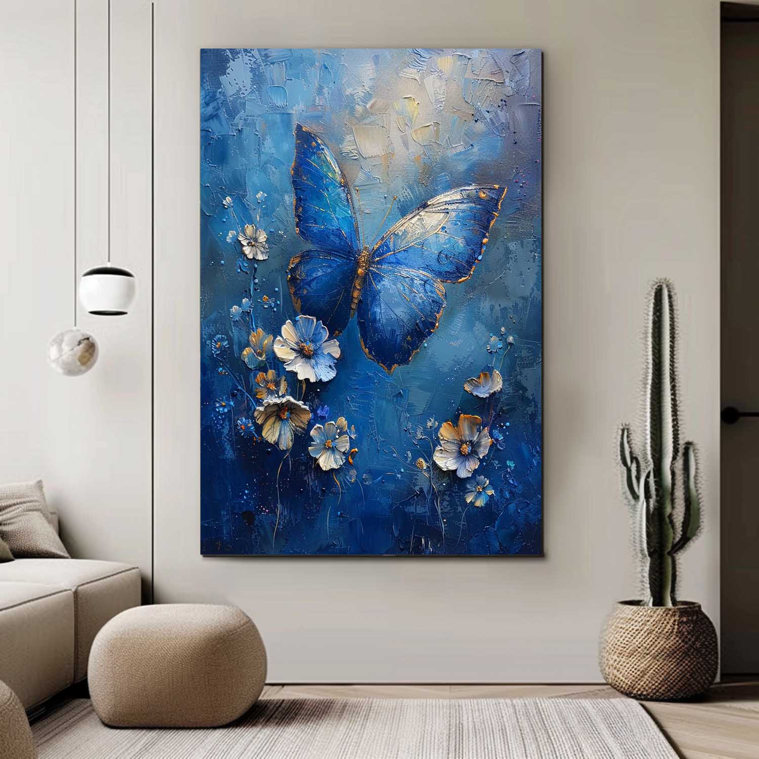 Wall Art Impasto Animal Butterfly Expressionist