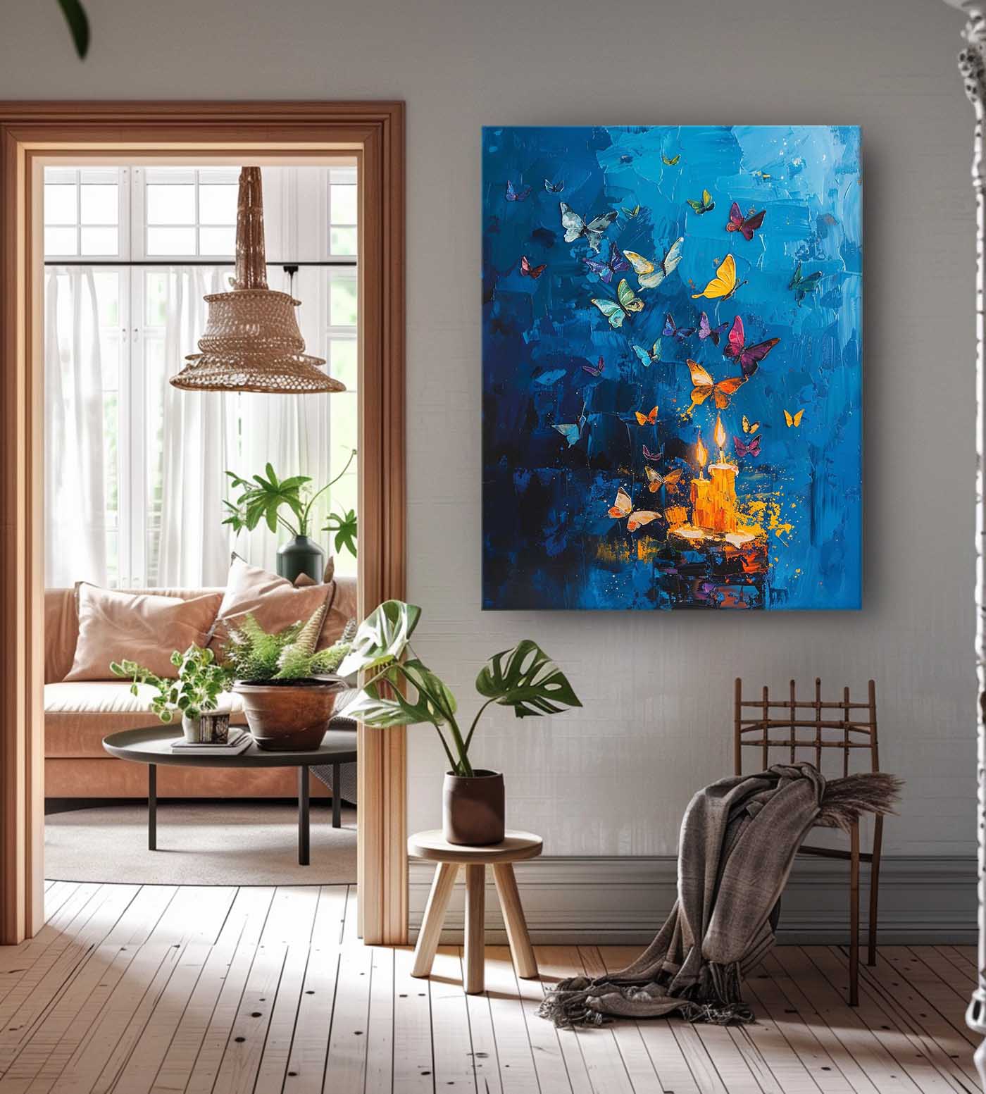 Wall Art Abstract Warm Magical Artistic