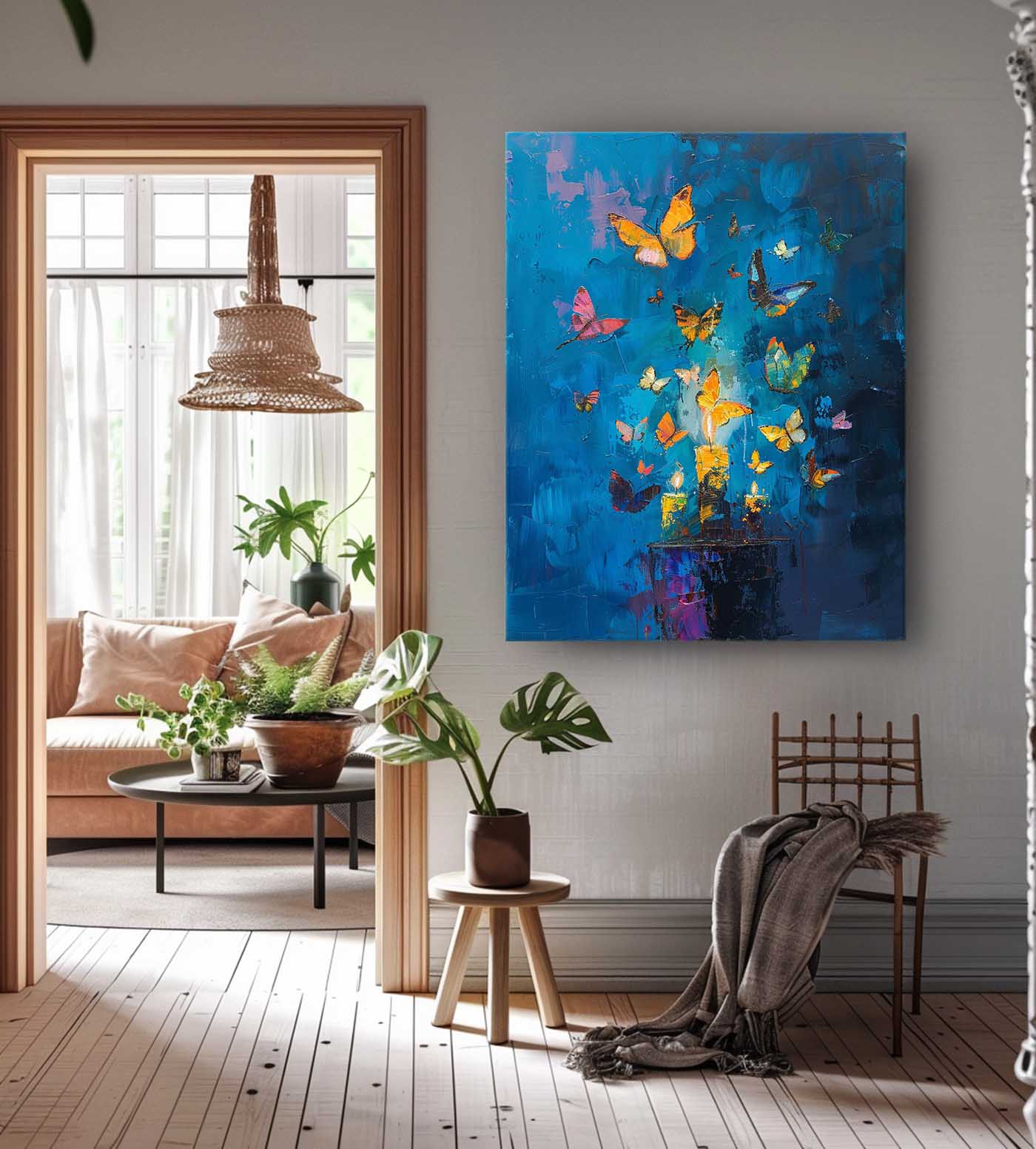 Wall Art Abstract Contemporary Warm Painterly