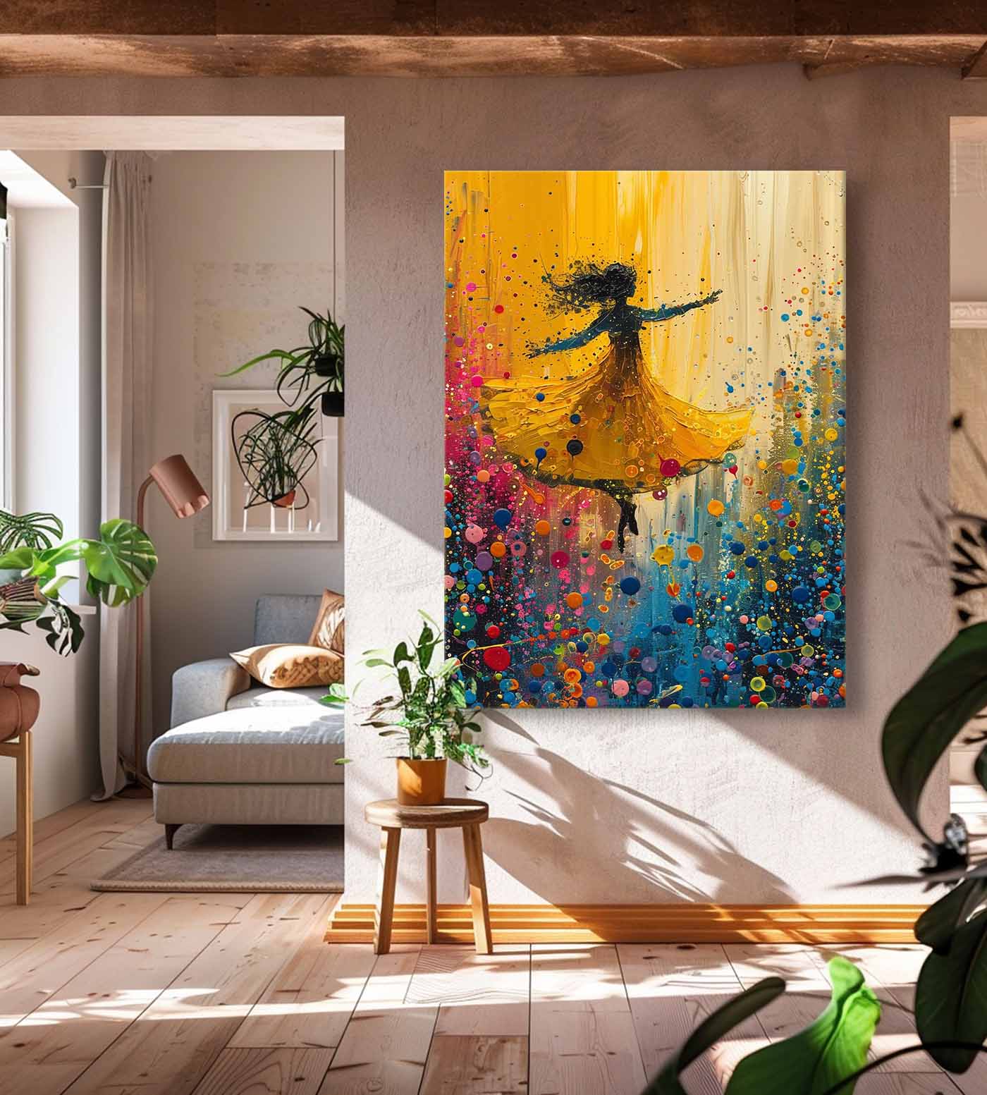 Wall Art Impasto Expressionist Figurative Dance