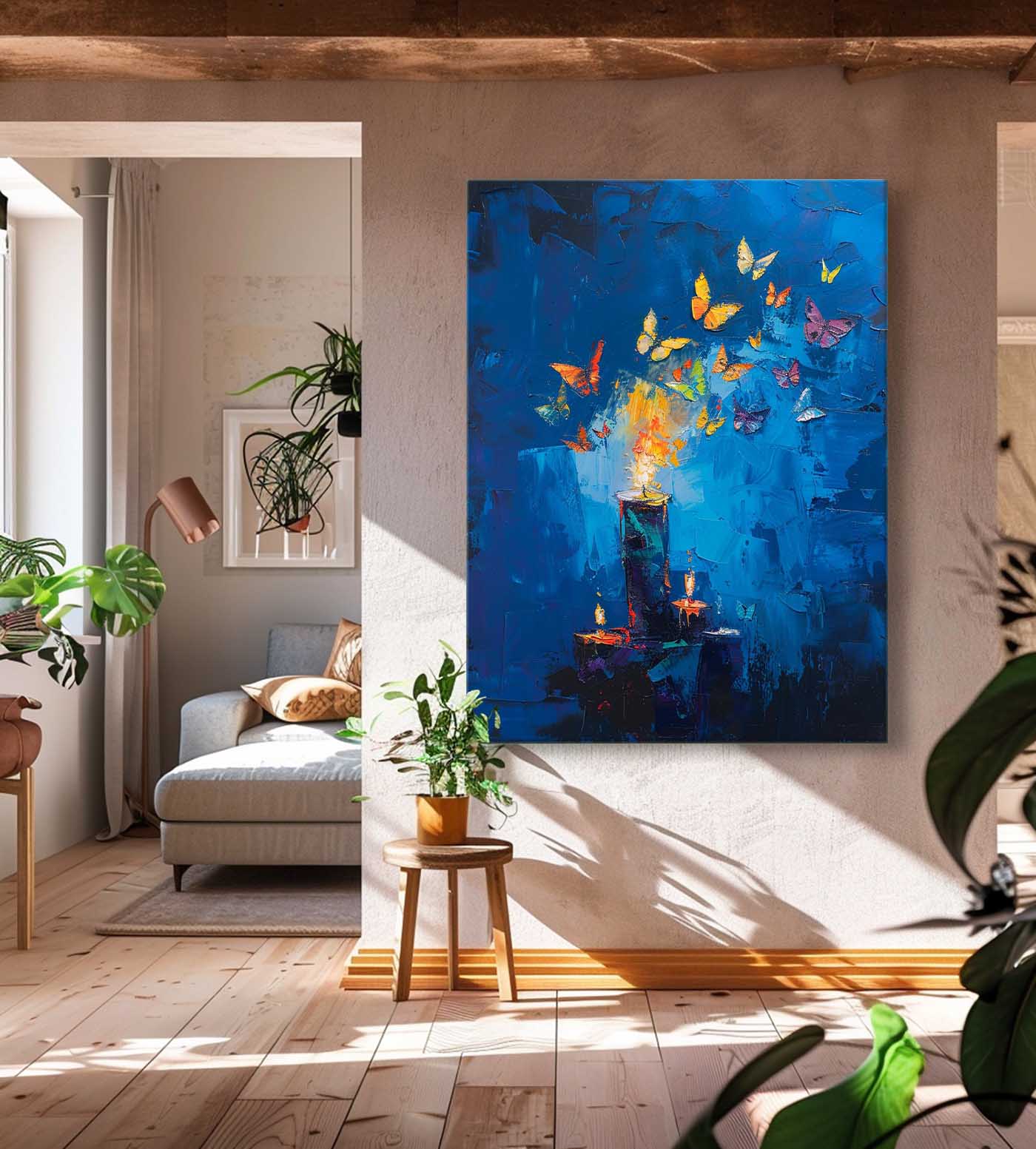 Wall Art Abstract Butterflies Magical Enchanting