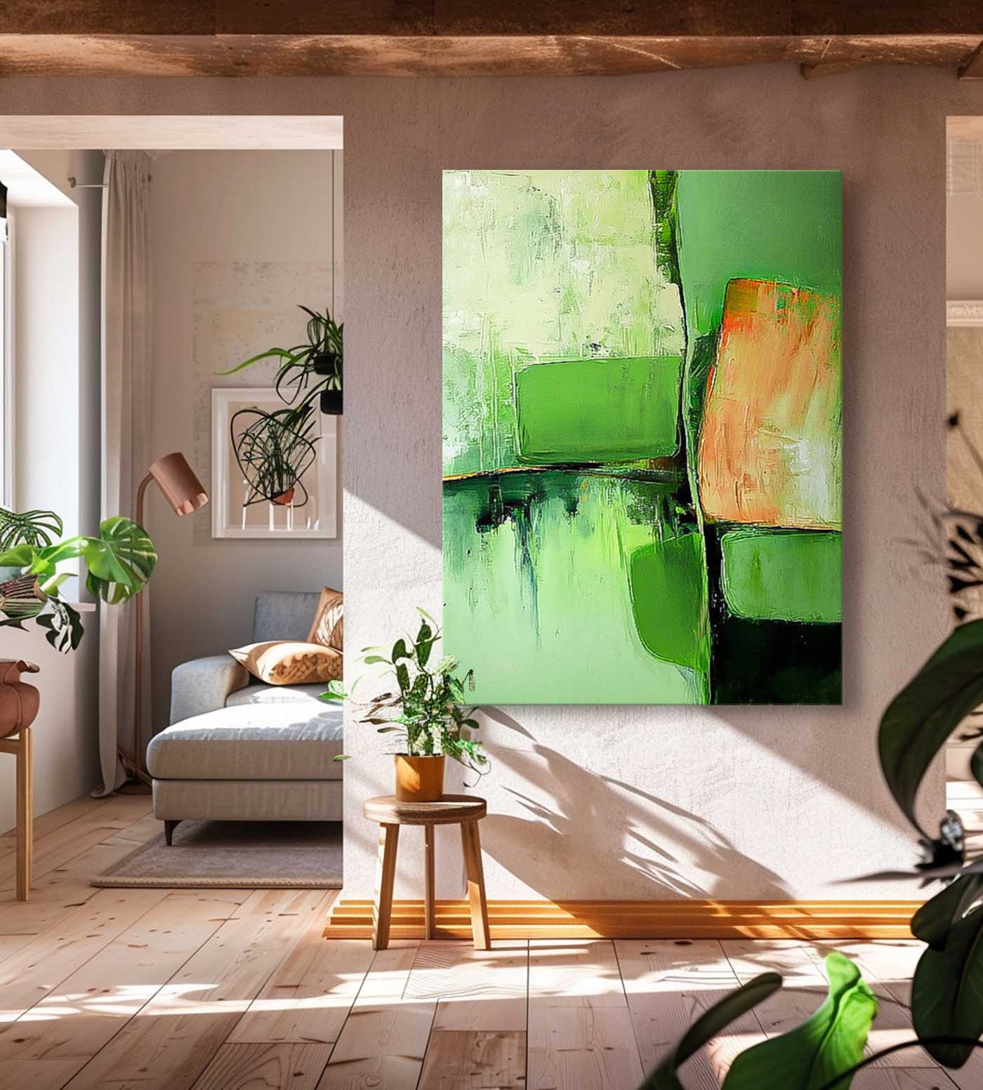 Wall Art Impasto Abstract Serene Landscape