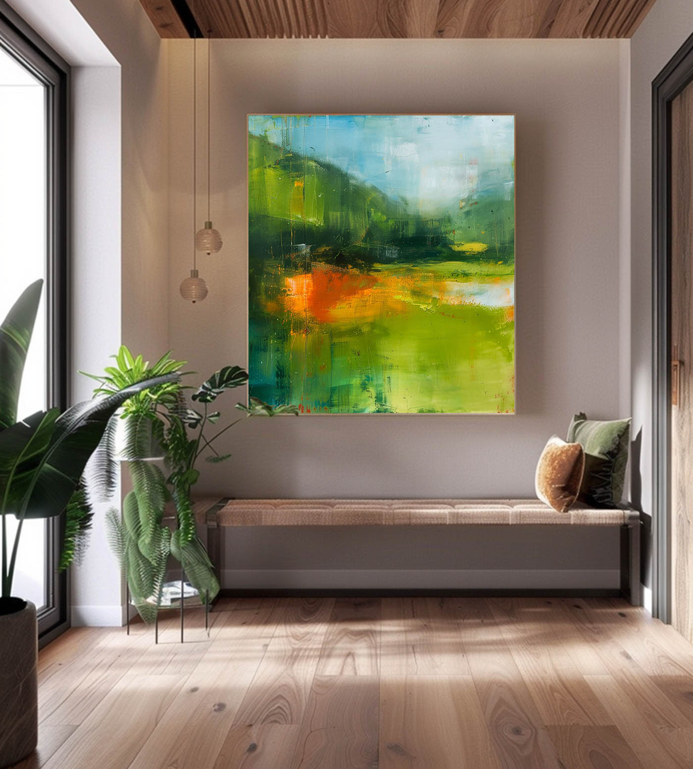 Wall Art Abstract Landscape Modern Fresh Natural