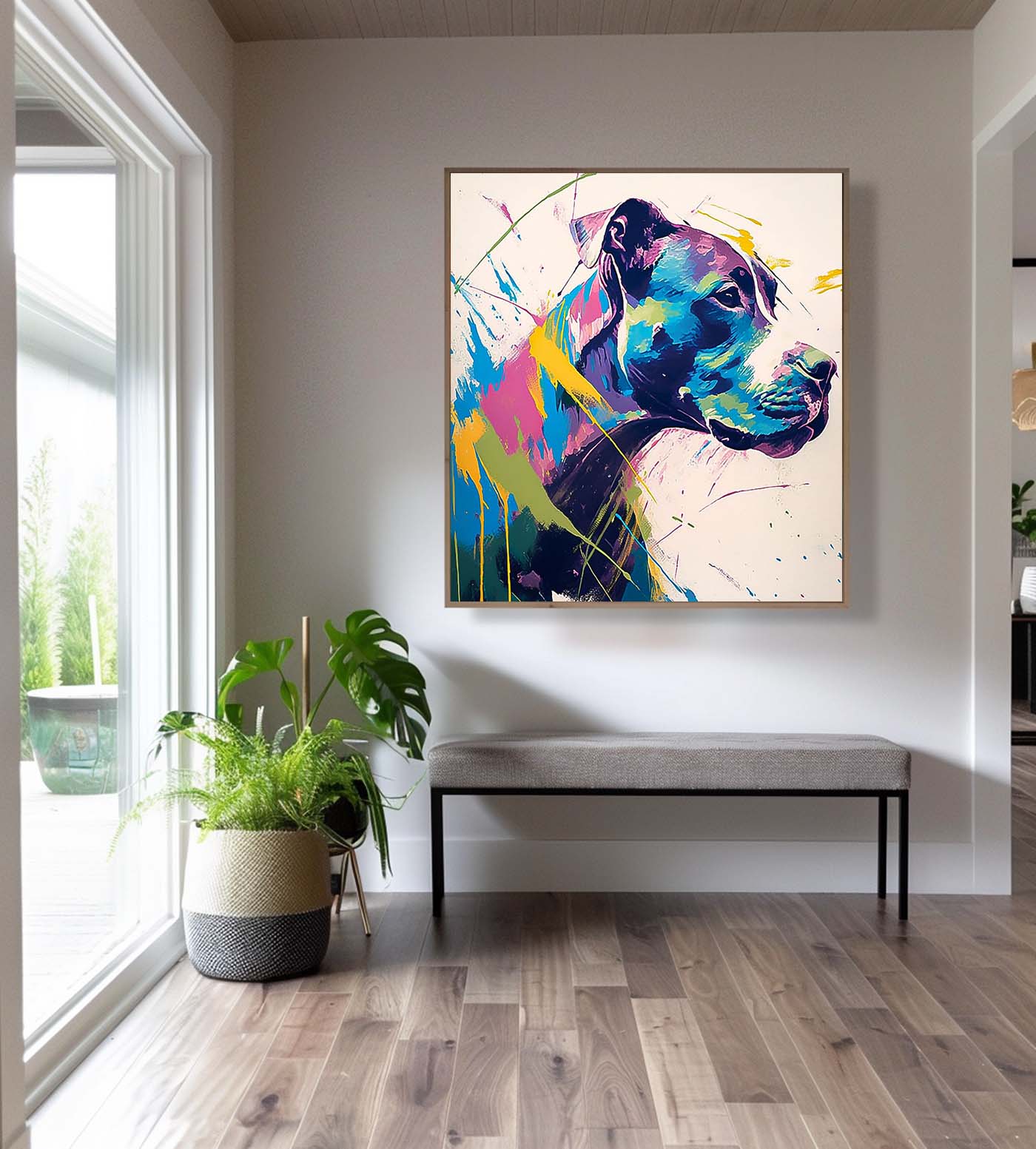 Wall Art Animal Contemporary Abstract Expressionist