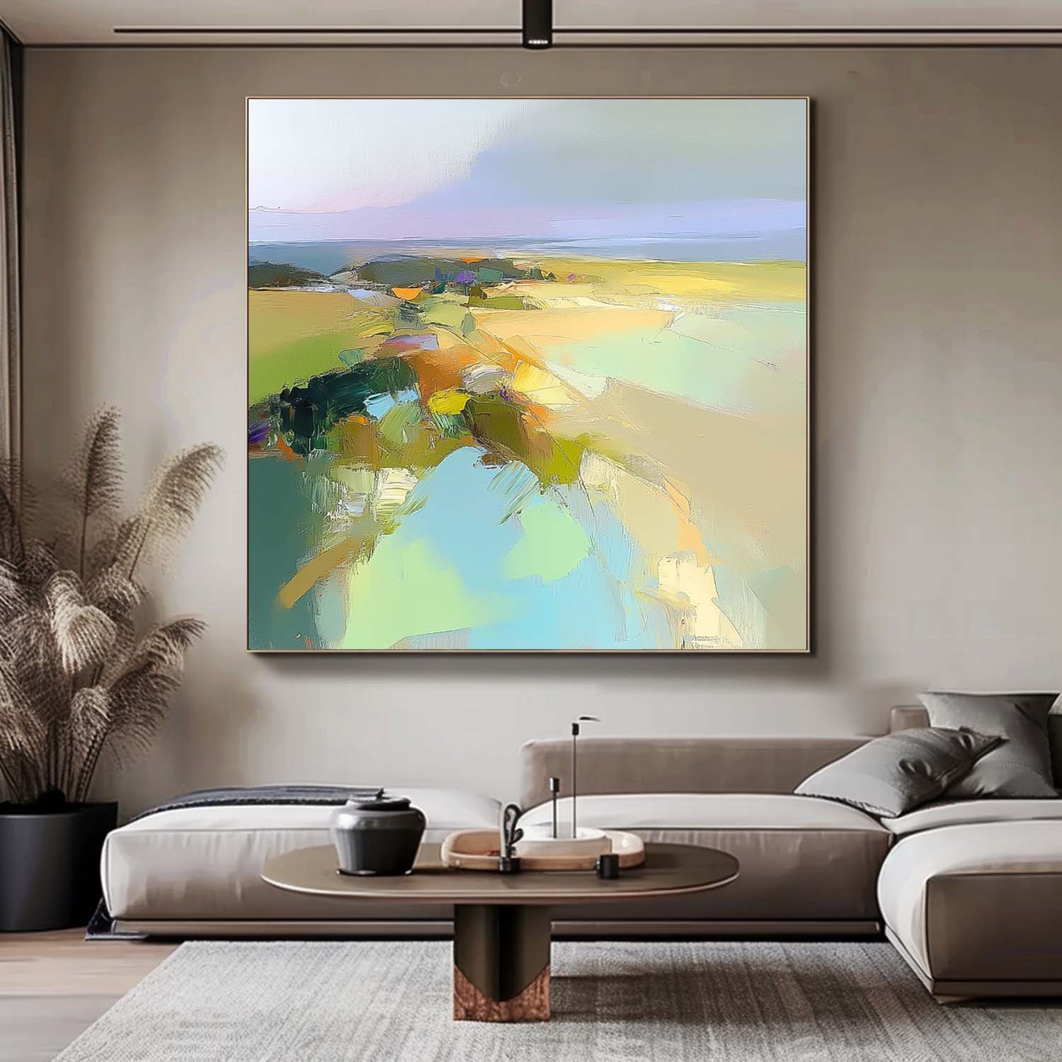 Wall Art Abstract Field Coastal Landscape